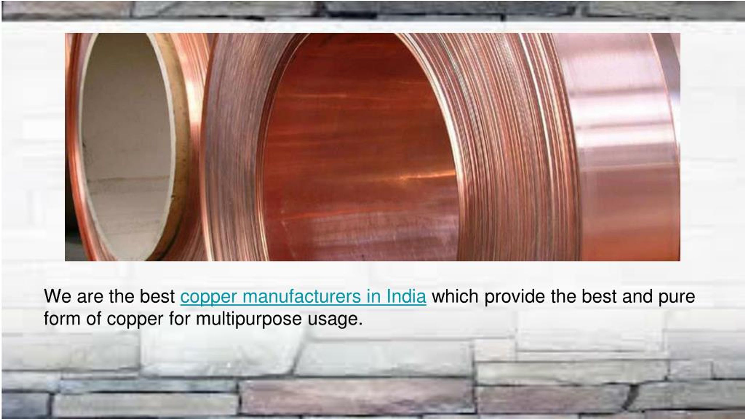 PPT Copper wire manufacturers in India PowerPoint Presentation, free download ID7489365