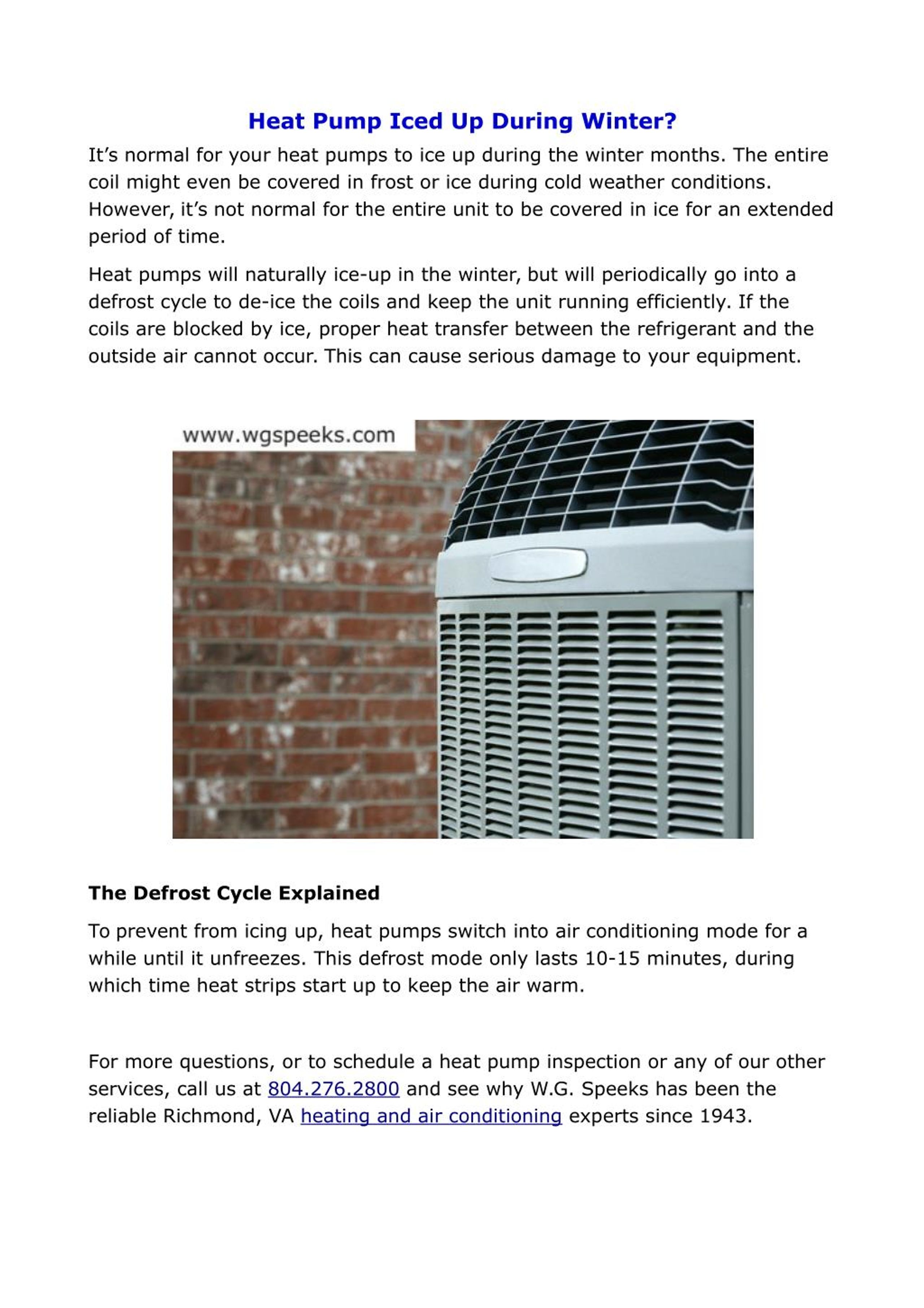 PPT Heat Pump Iced Up During Winter? PowerPoint Presentation, free