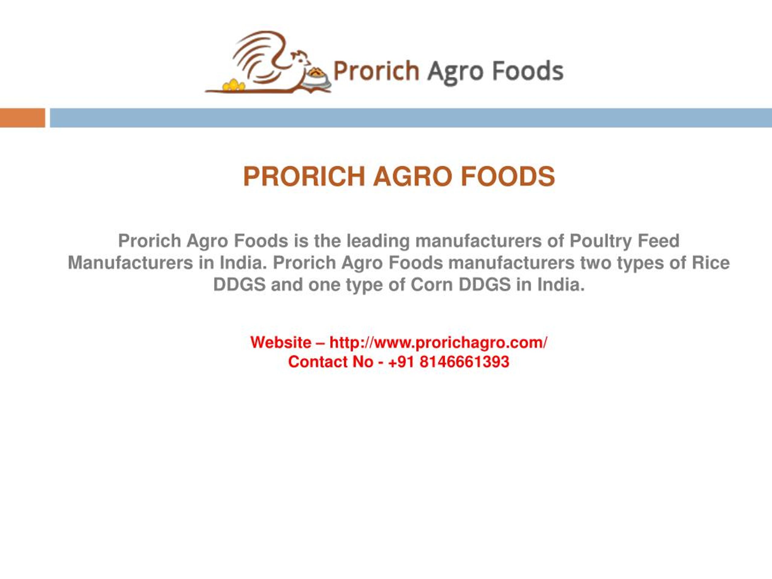 PPT Animal Feed Suppliers Prorich Agro Foods PowerPoint