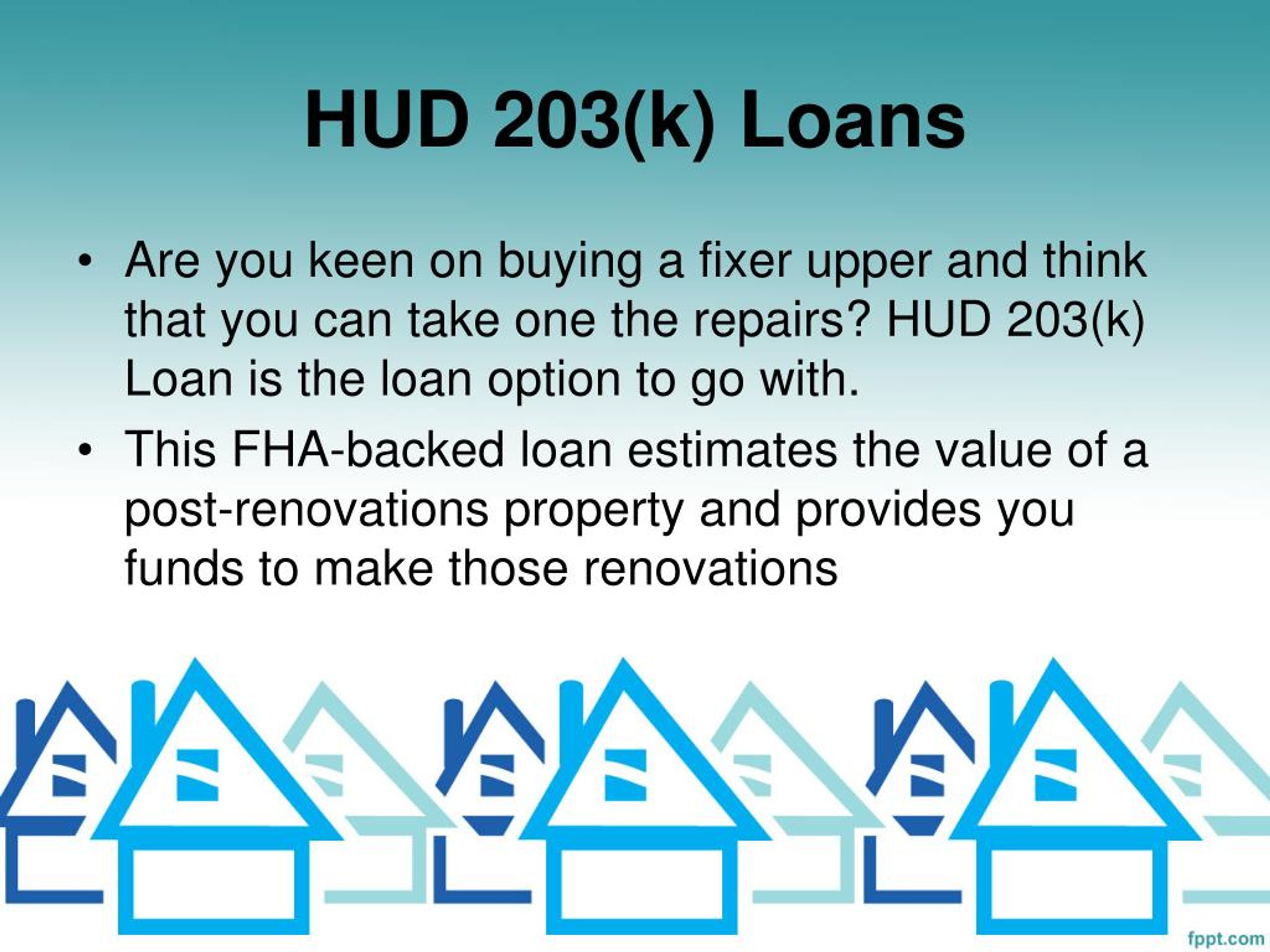PPT 6 Best Loan Programs For First time Home Buyers PowerPoint