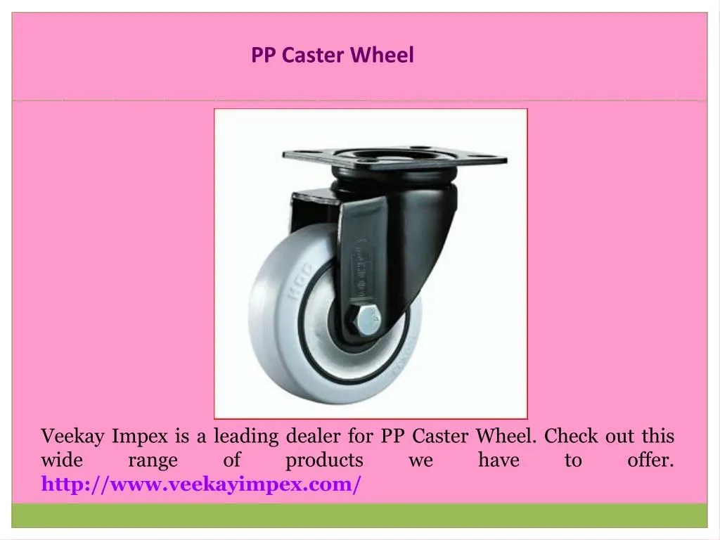 PPT Caster Wheel Suppliers PowerPoint Presentation, free download