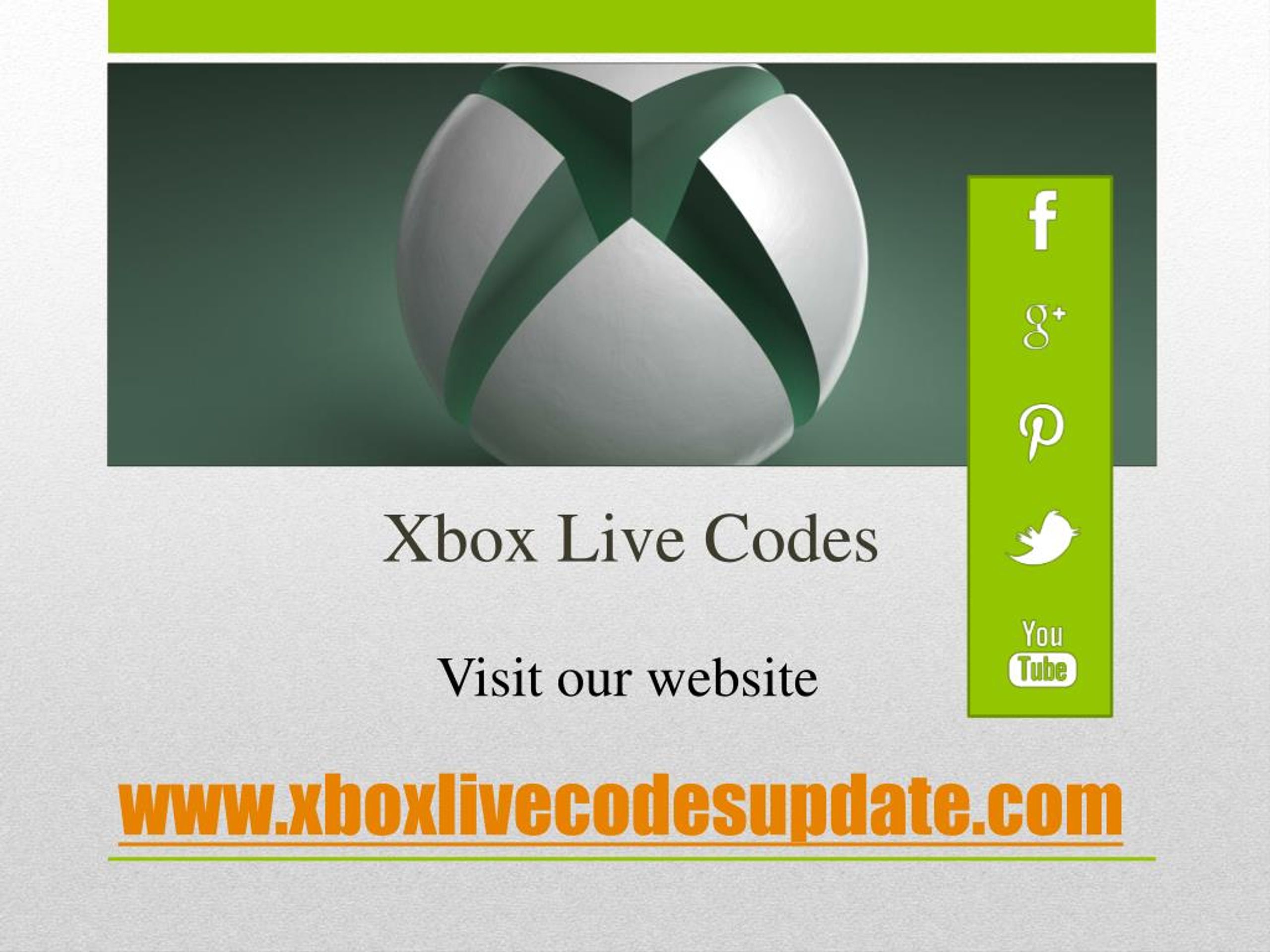 PPT xbox gold codes generator PowerPoint Presentation, free download