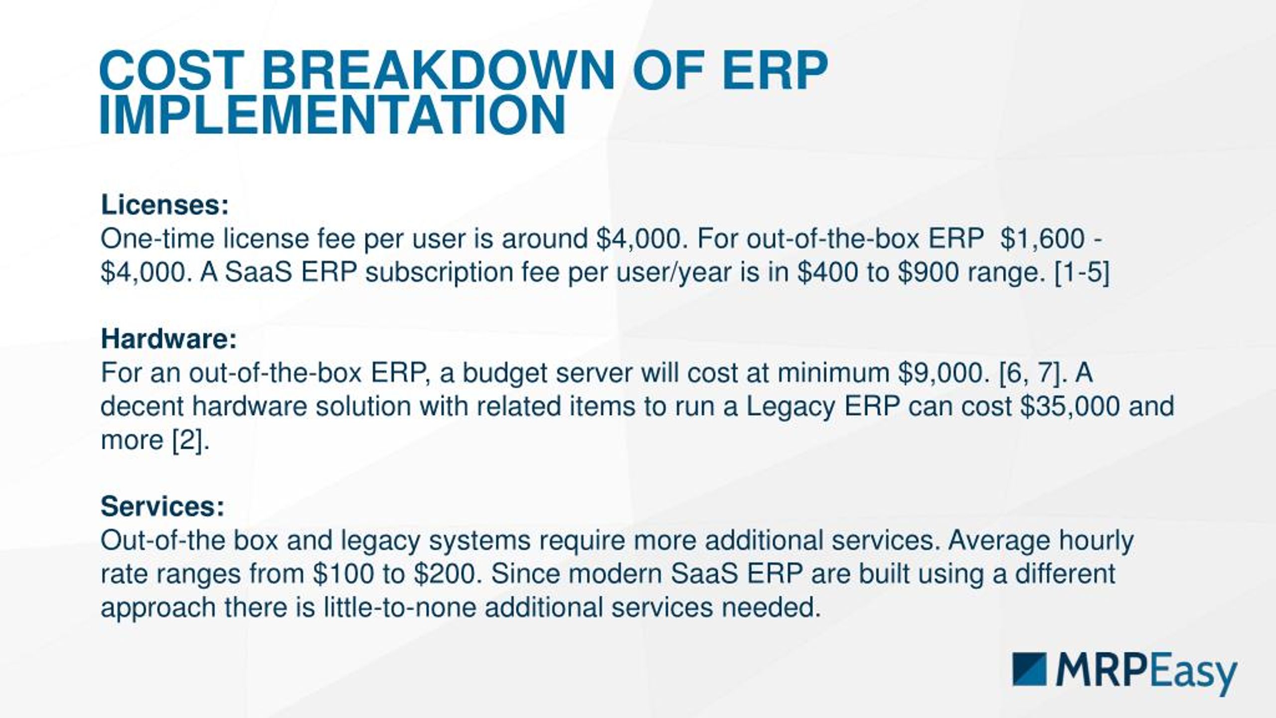 PPT How much does ERP system implementation cost? PowerPoint