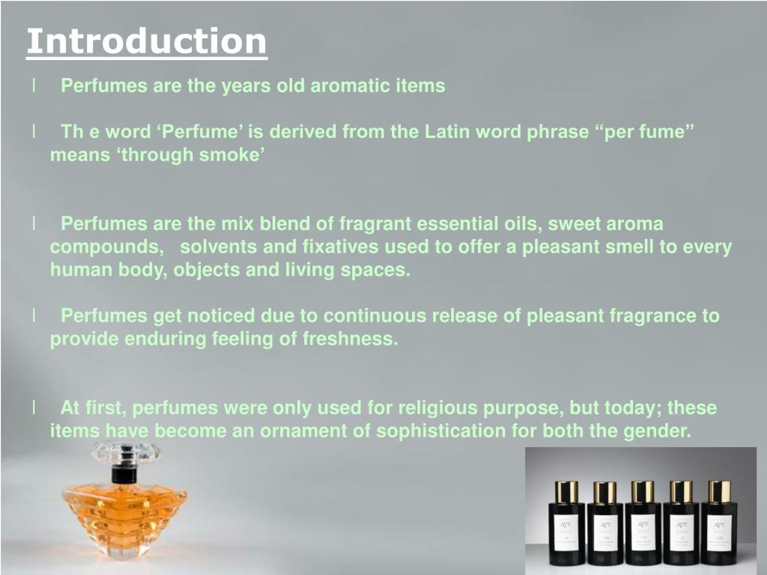 PPT Eau de parfum PowerPoint Presentation, free download ID7501958