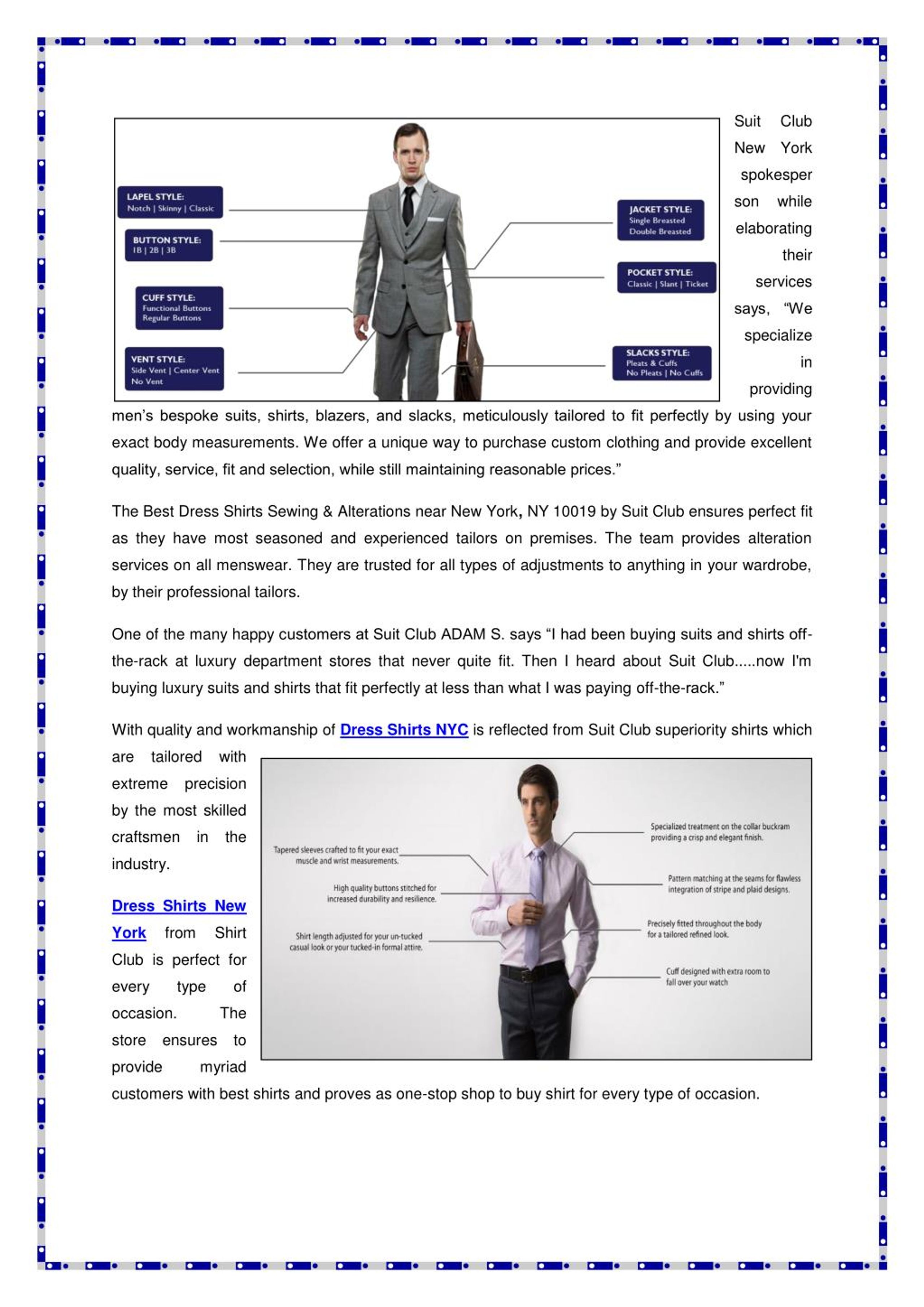 PPT Custom Tailored Suits New York At PowerPoint