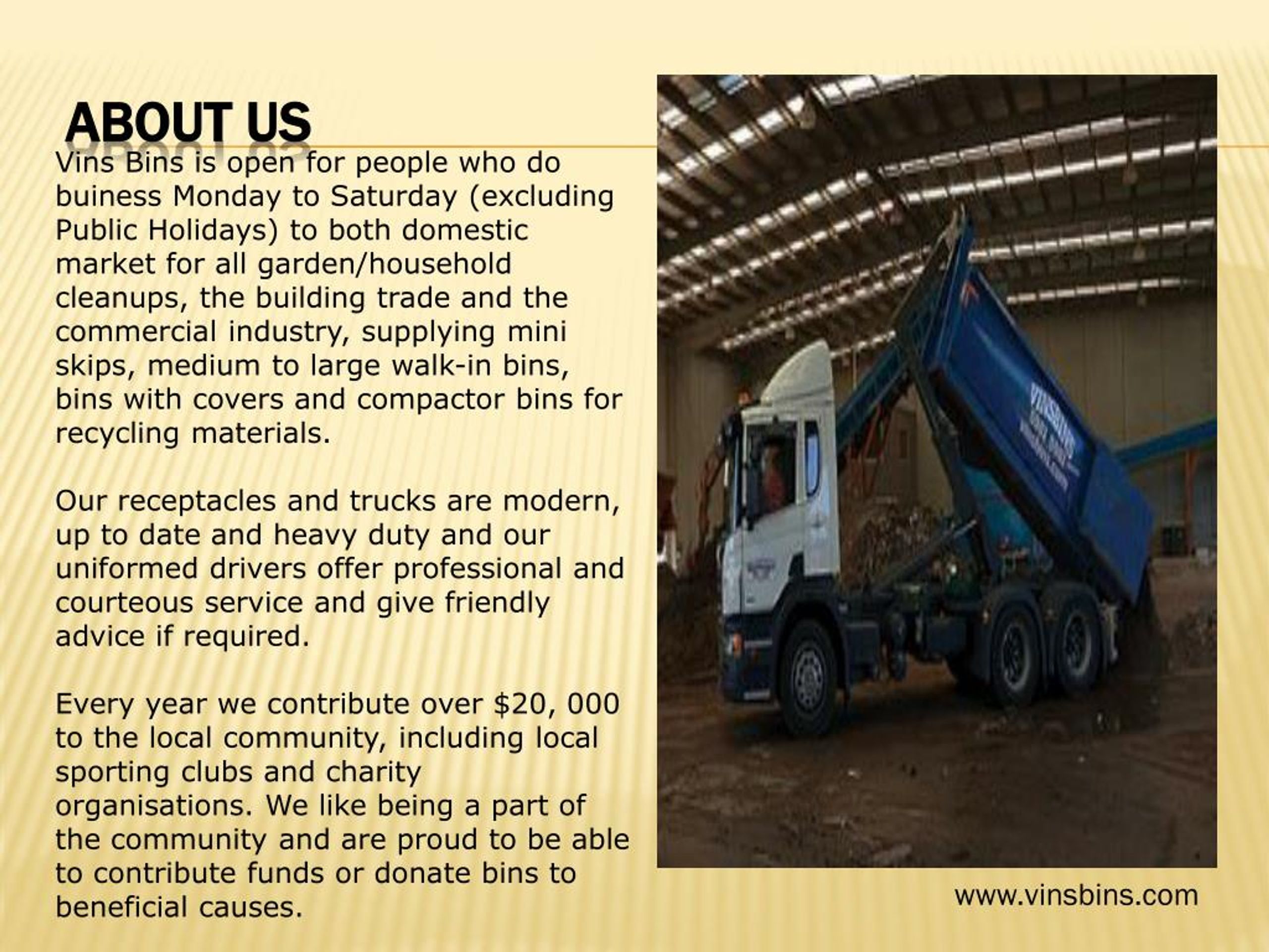 PPT skip hire prices mornington peninsula PowerPoint Presentation