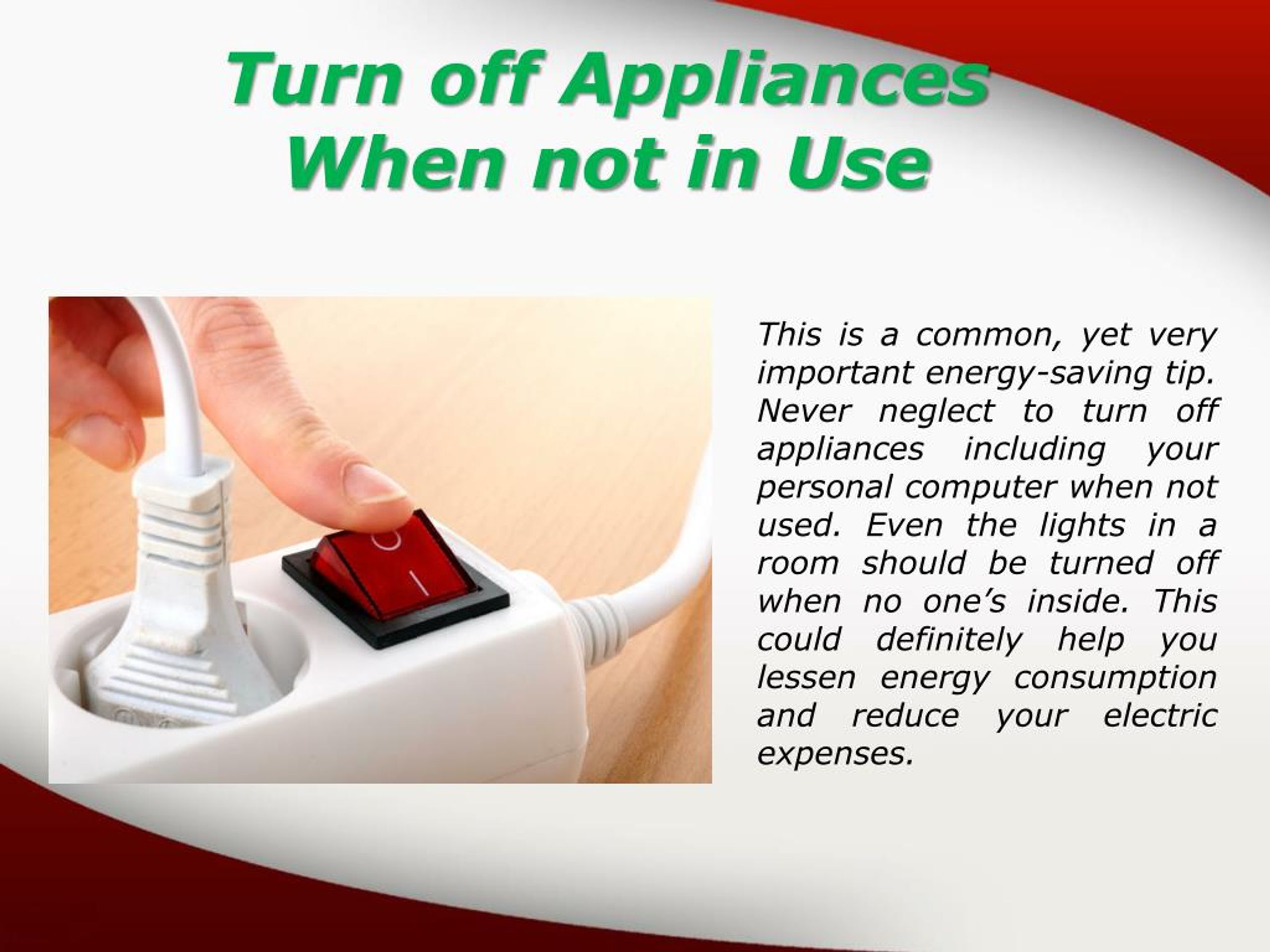 PPT Effective EnergySaving Tips at Home by Zalmen Pollak PowerPoint