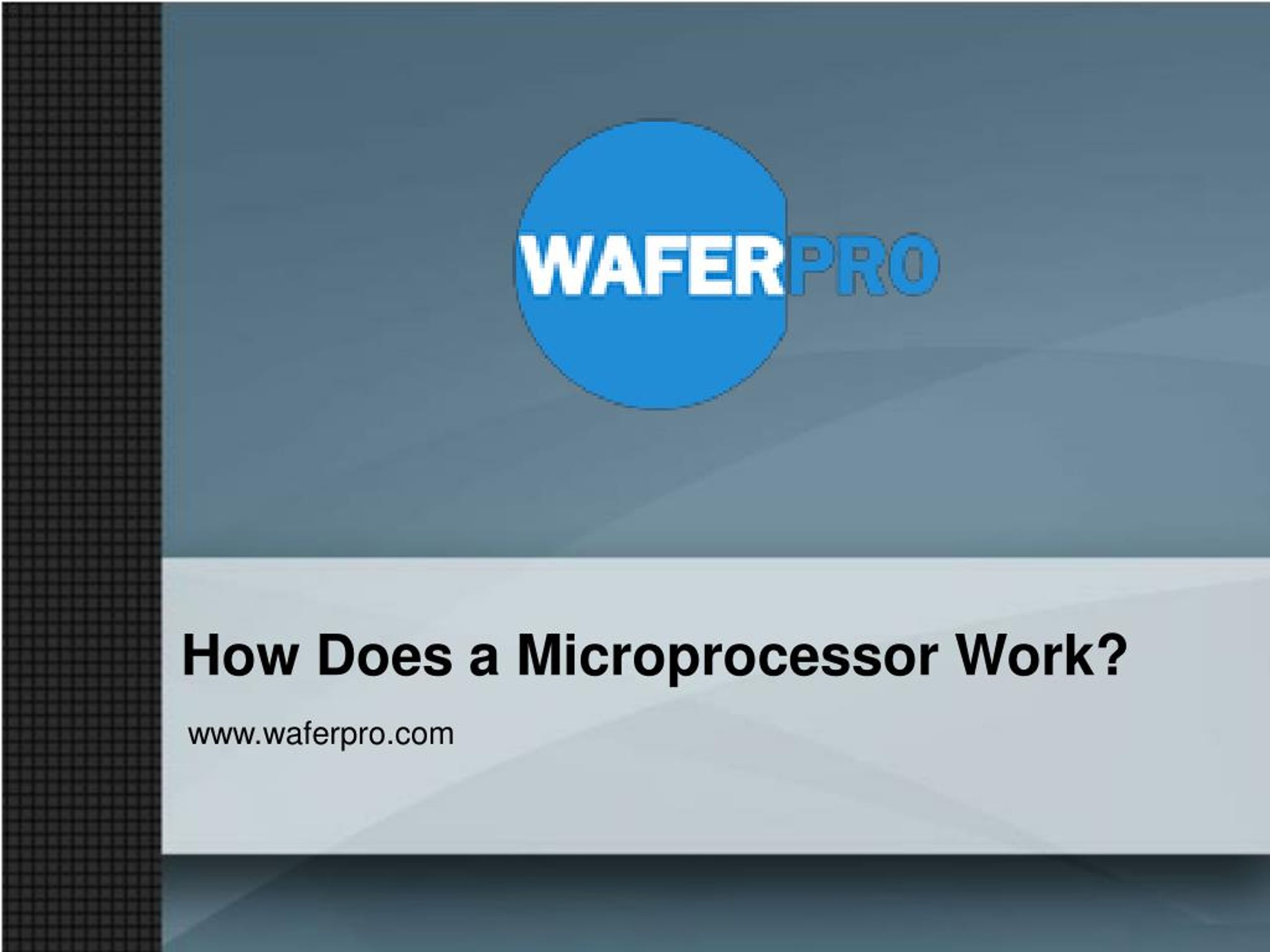 PPT How Does a Microprocessor Work? PowerPoint Presentation, free download ID7537725