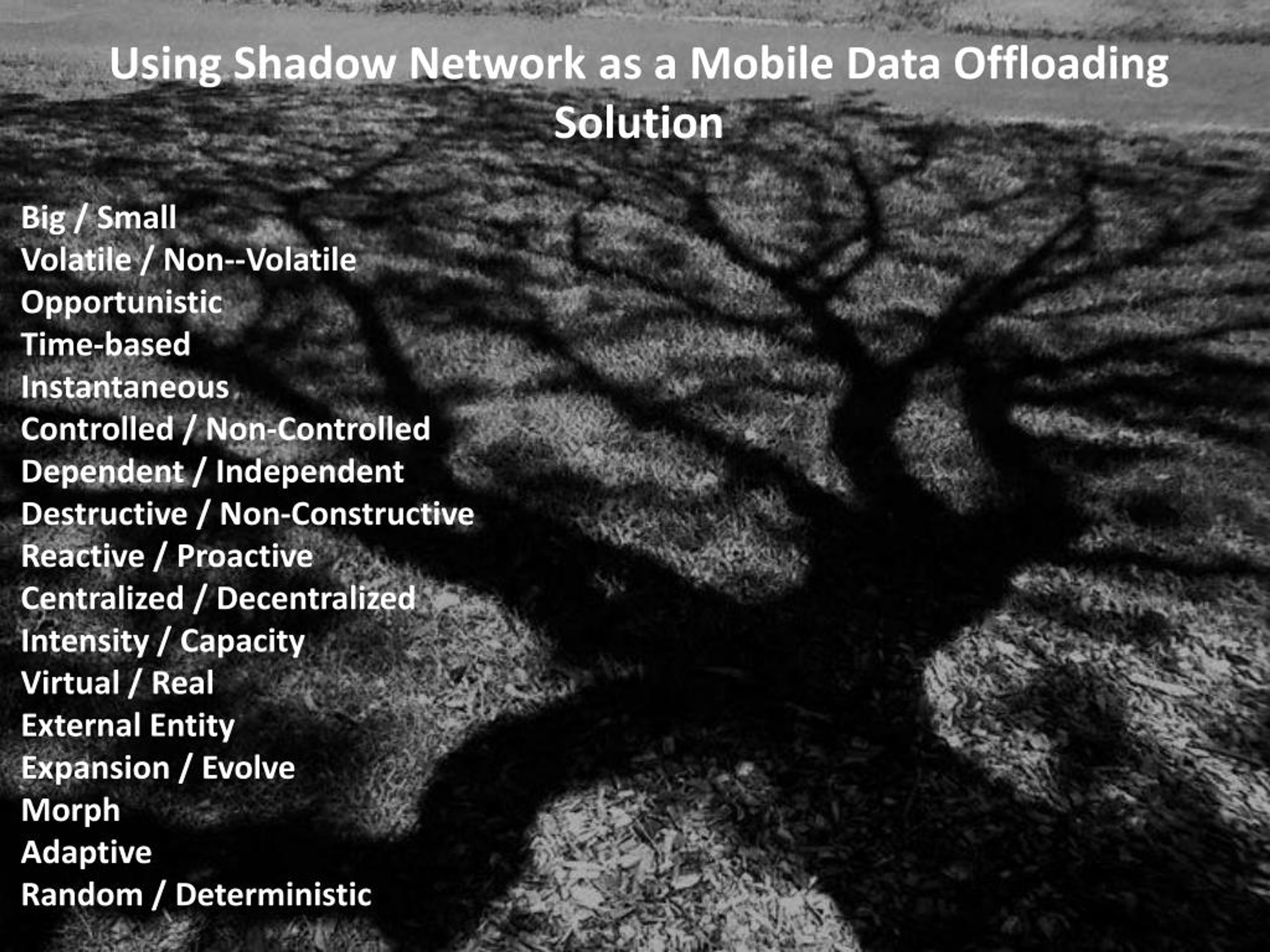 PPT Concept of Shadow Network PowerPoint Presentation, free download