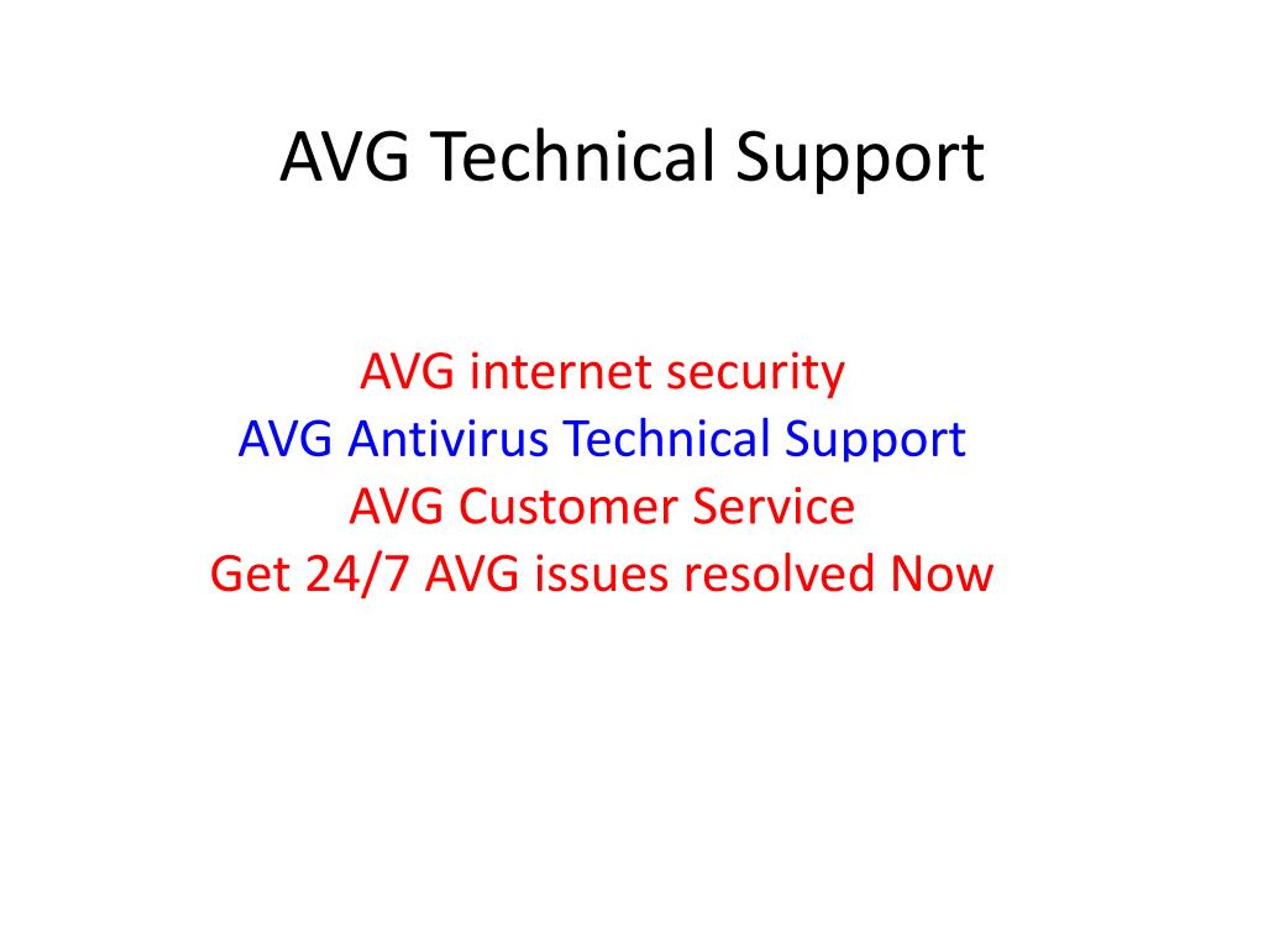PPT How to Contact AVG Technical Support? PowerPoint Presentation