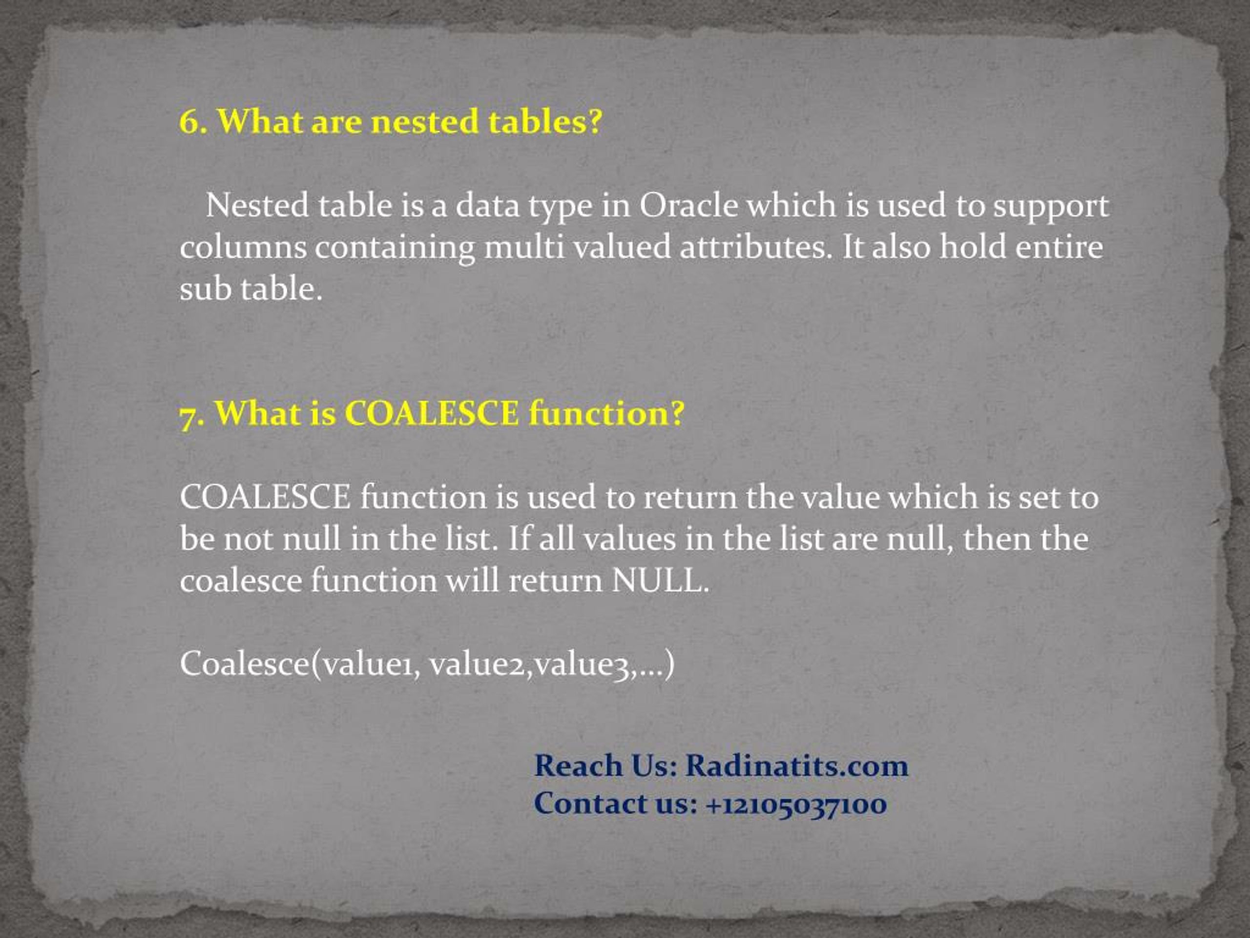 PPT Oracle online training PowerPoint Presentation, free download