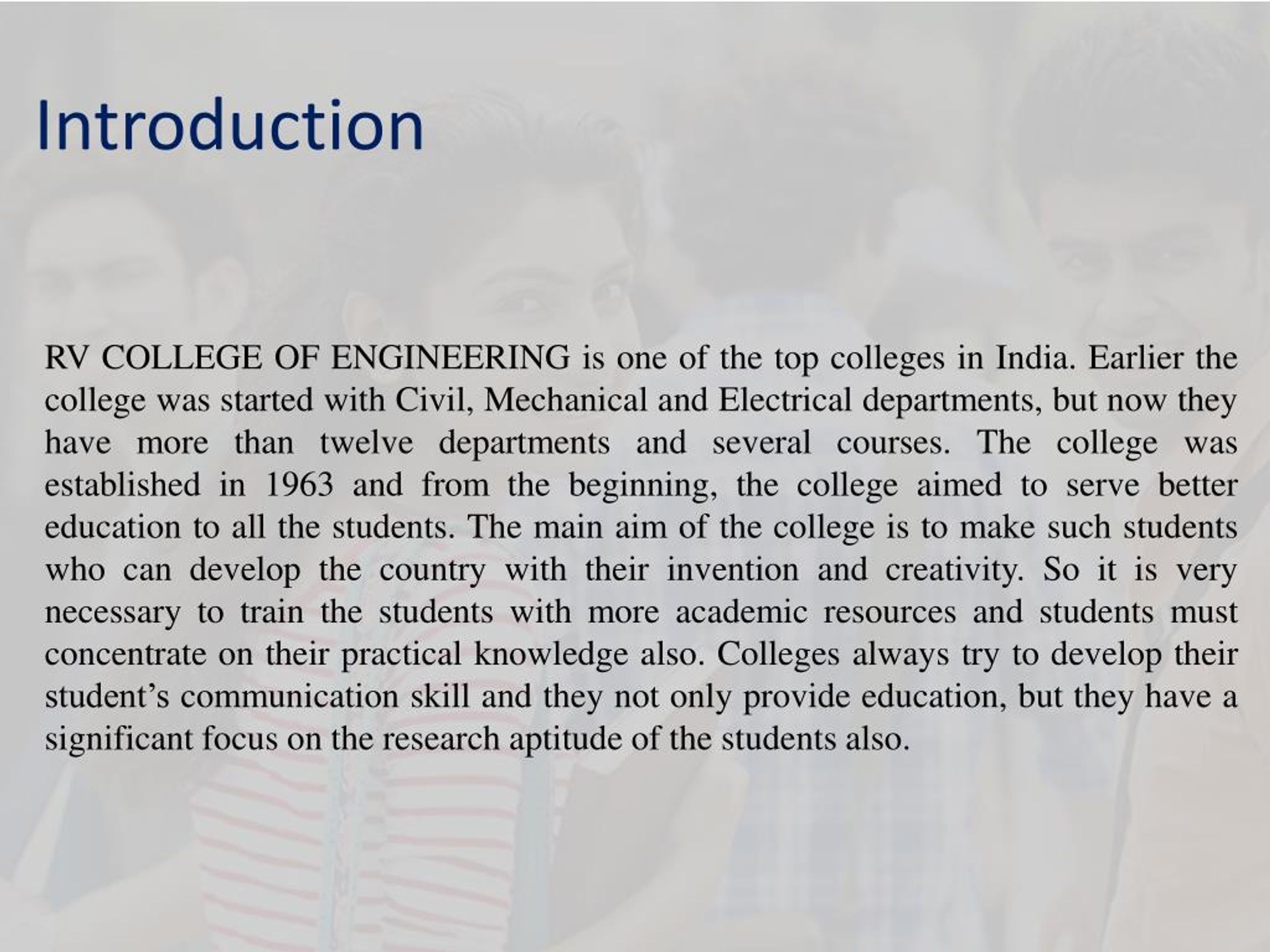 PPT RV College of Engineering PowerPoint Presentation, free download ID7554632