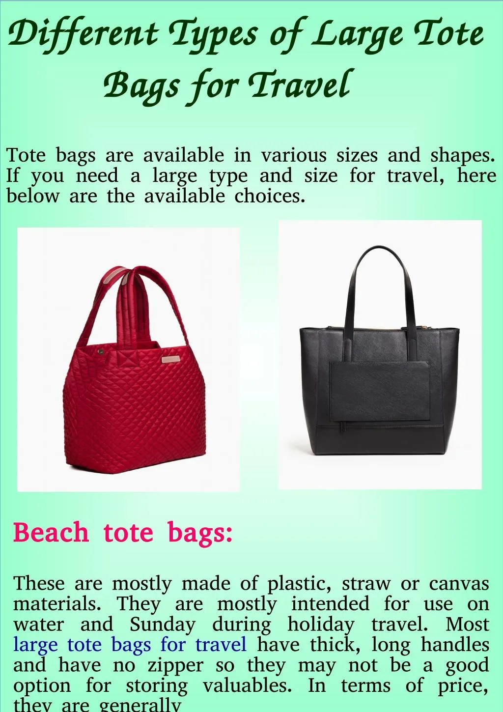 Different Types Of Tote Bag Materials IUCN Water