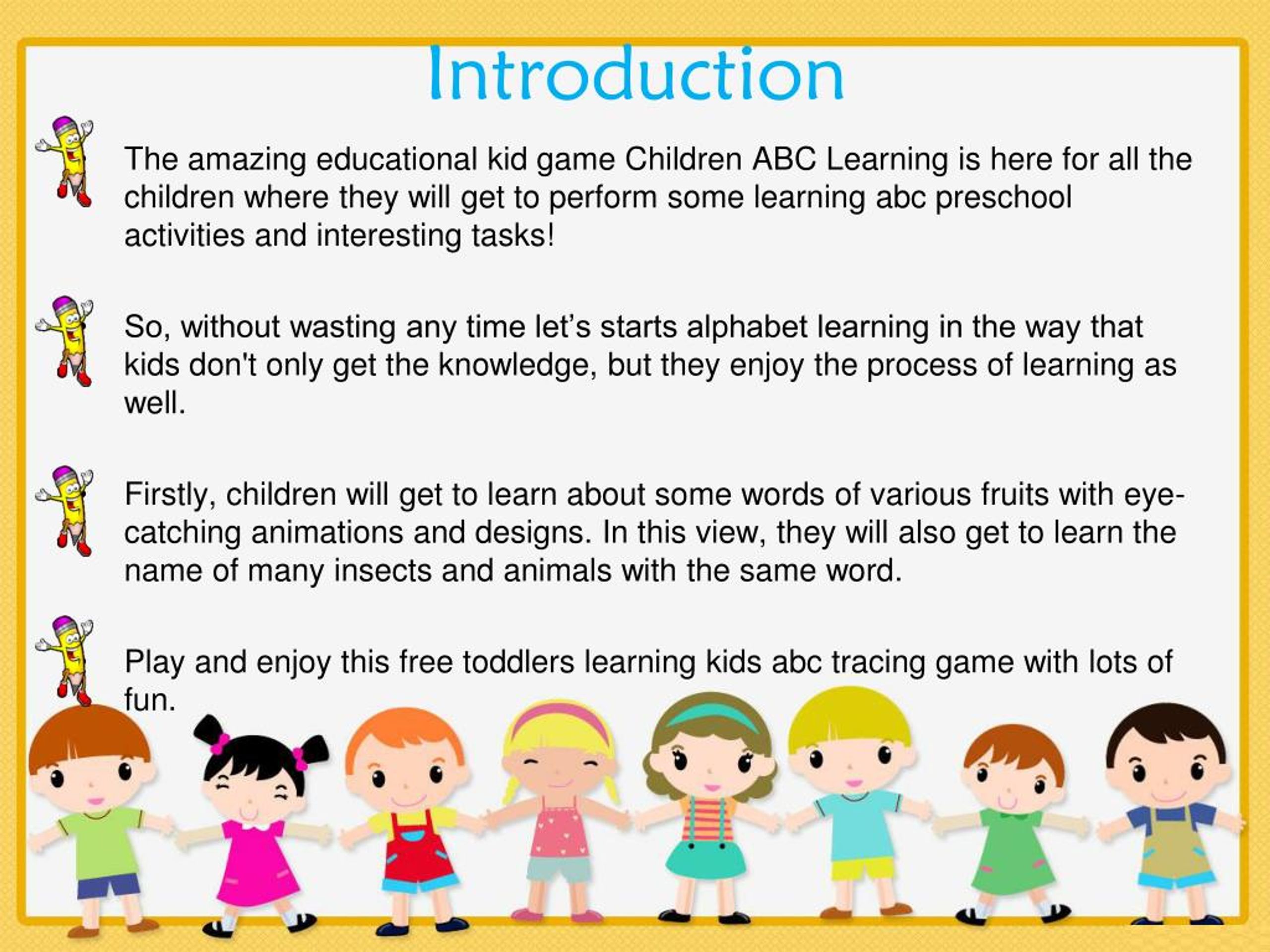 PPT Children ABC Learning Game for Kids PowerPoint Presentation, free