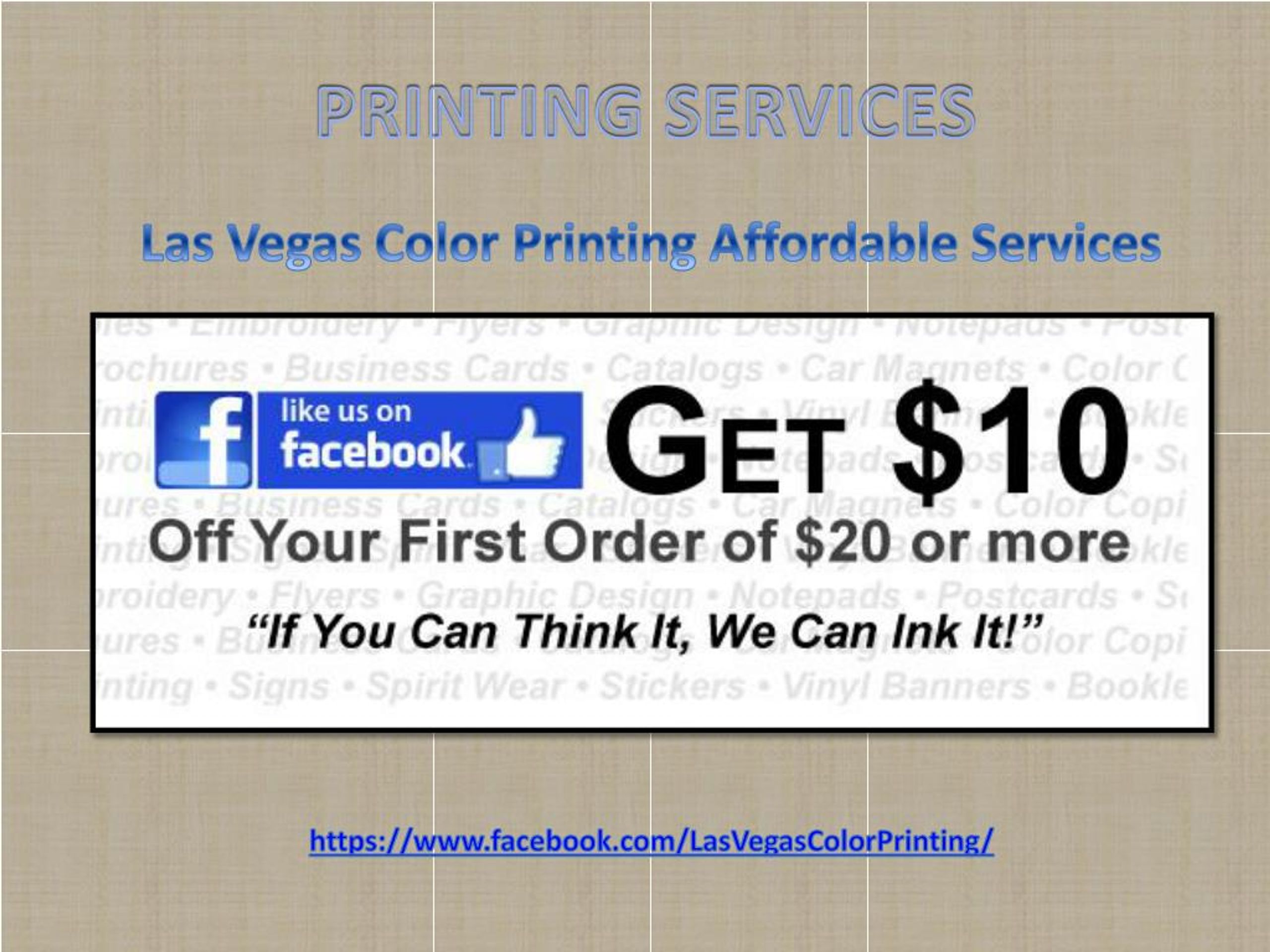 PPT Best Las Vegas Printing Company PowerPoint Presentation, free download ID7571570