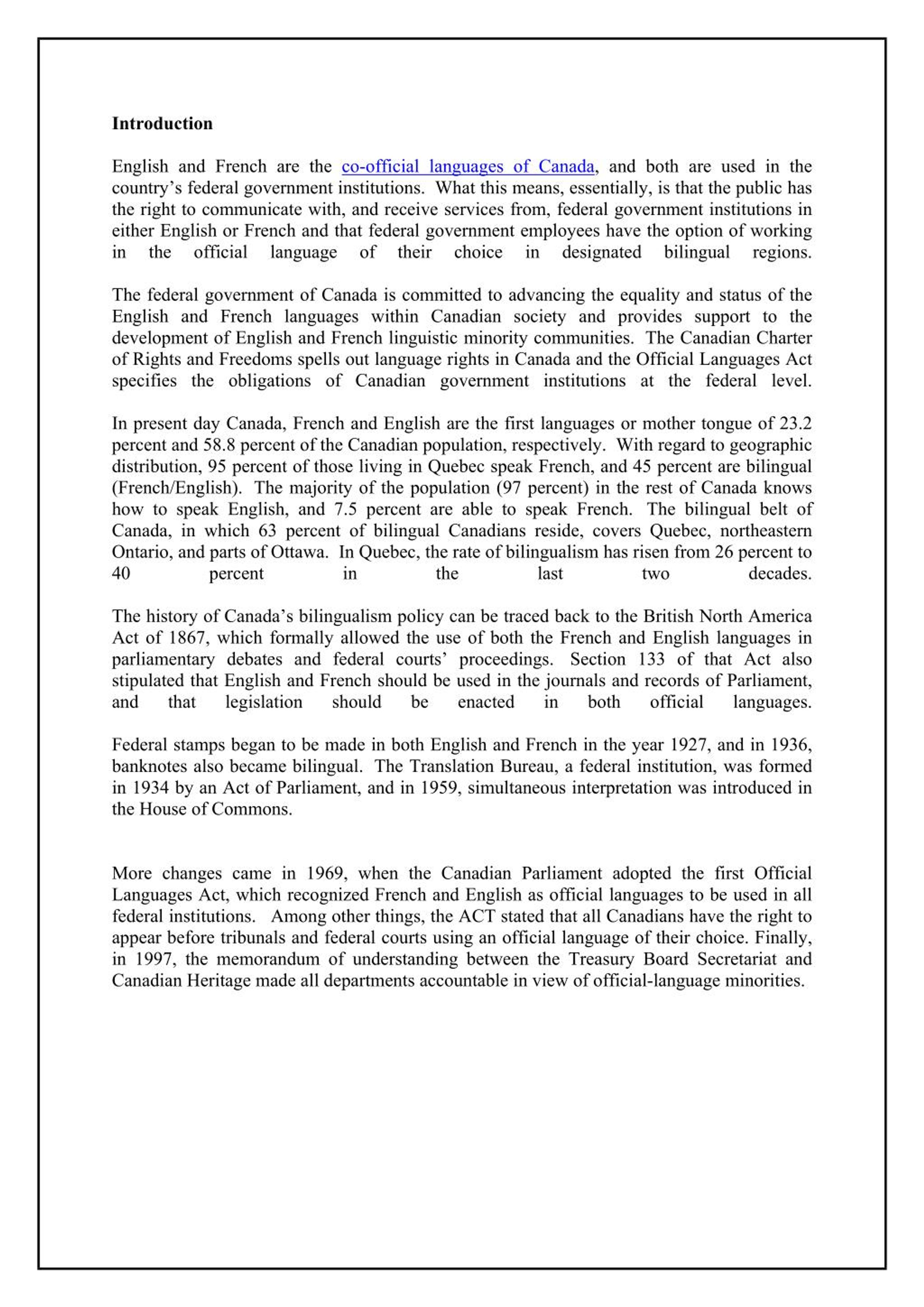 PPT What is the Most Common Languages Spoken in Canada PowerPoint