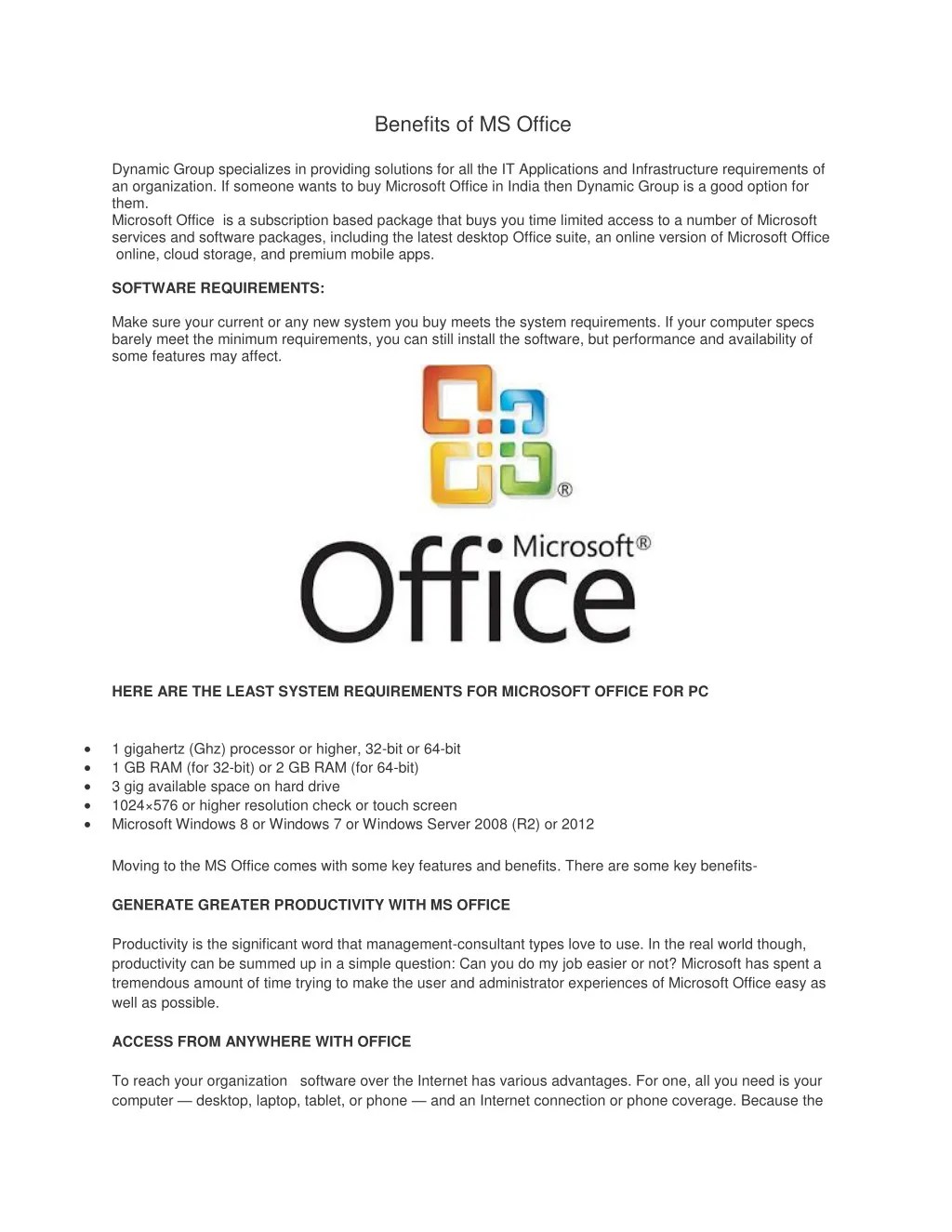 PPT Benefits of MS Office PowerPoint Presentation, free download ID