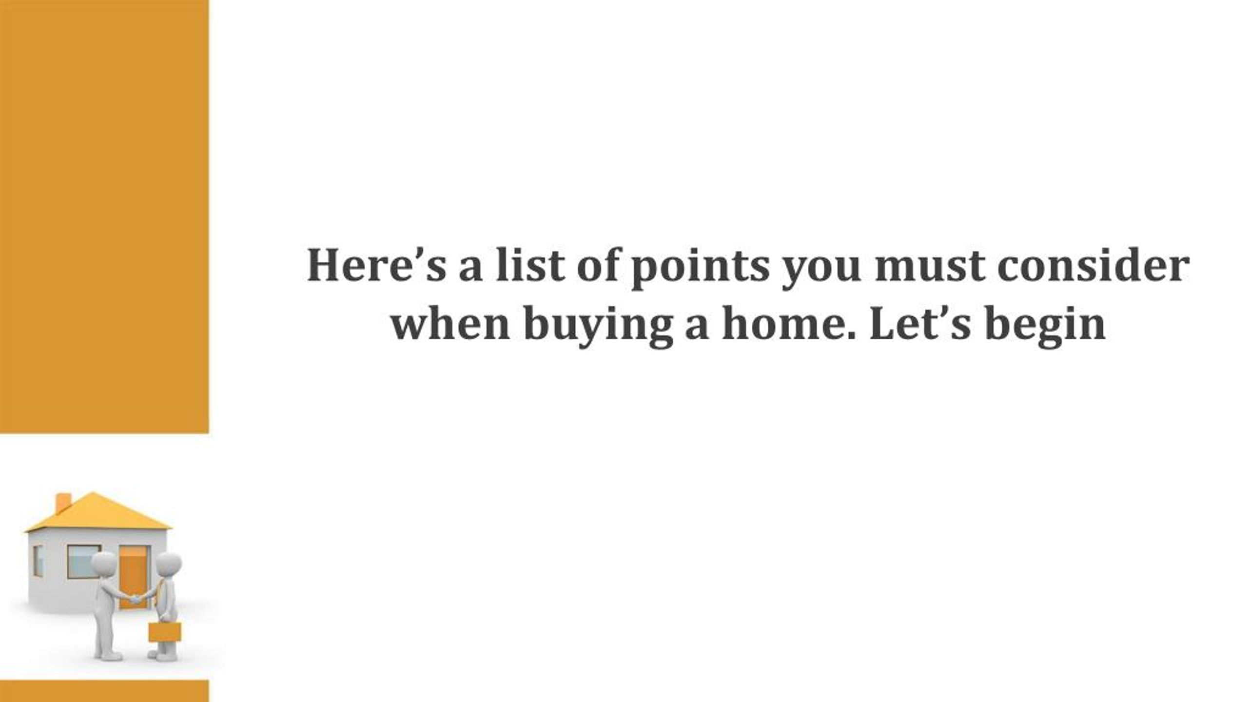 PPT First Time Home Buyer 7 Important Points You Need to Consider