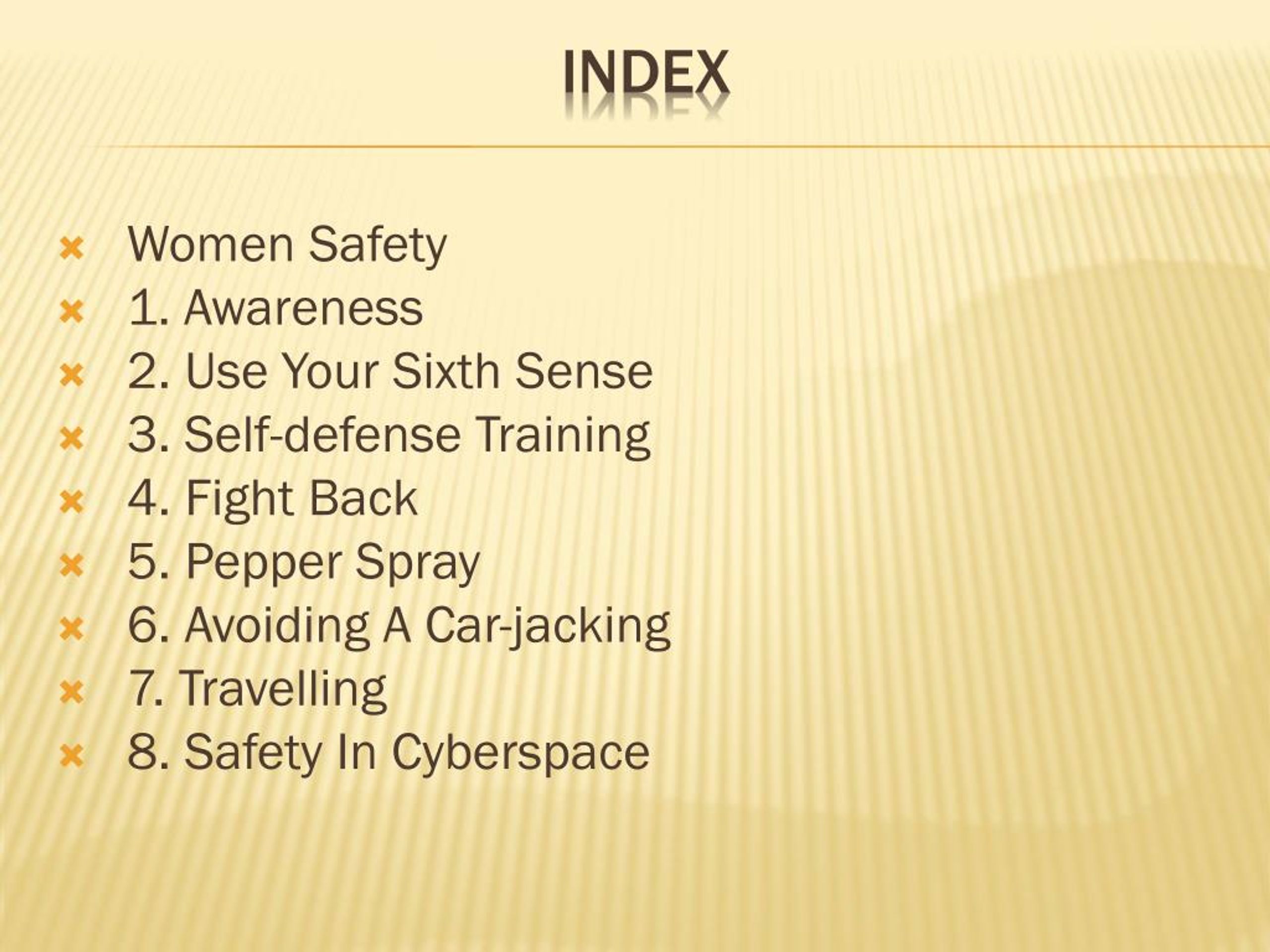 PPT 8 Tips For Women Safety PowerPoint Presentation, free download