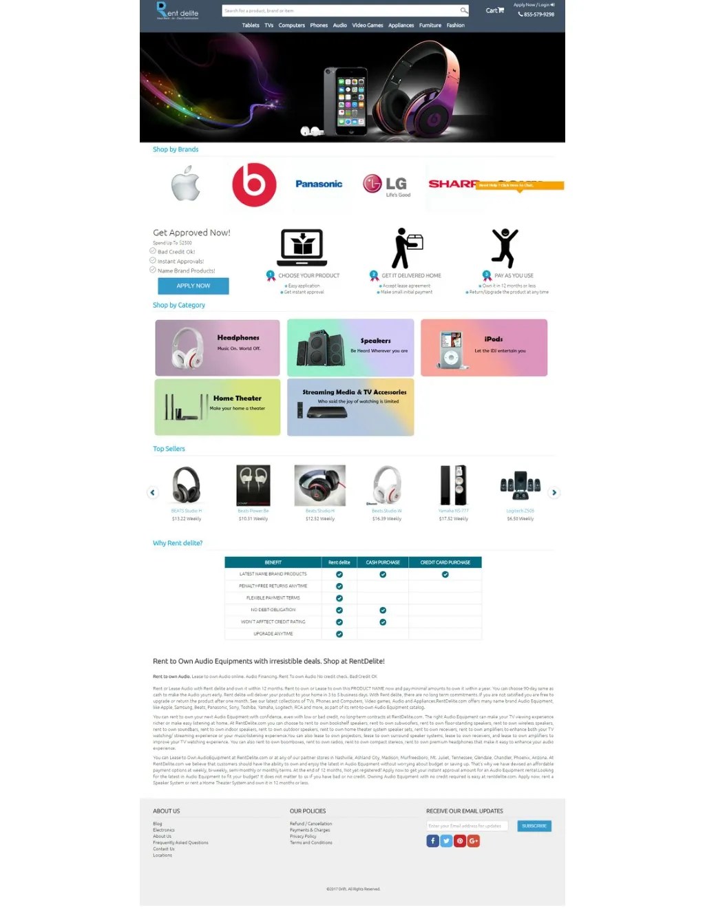 PPT Rent to Own Audio Online PowerPoint Presentation, free download