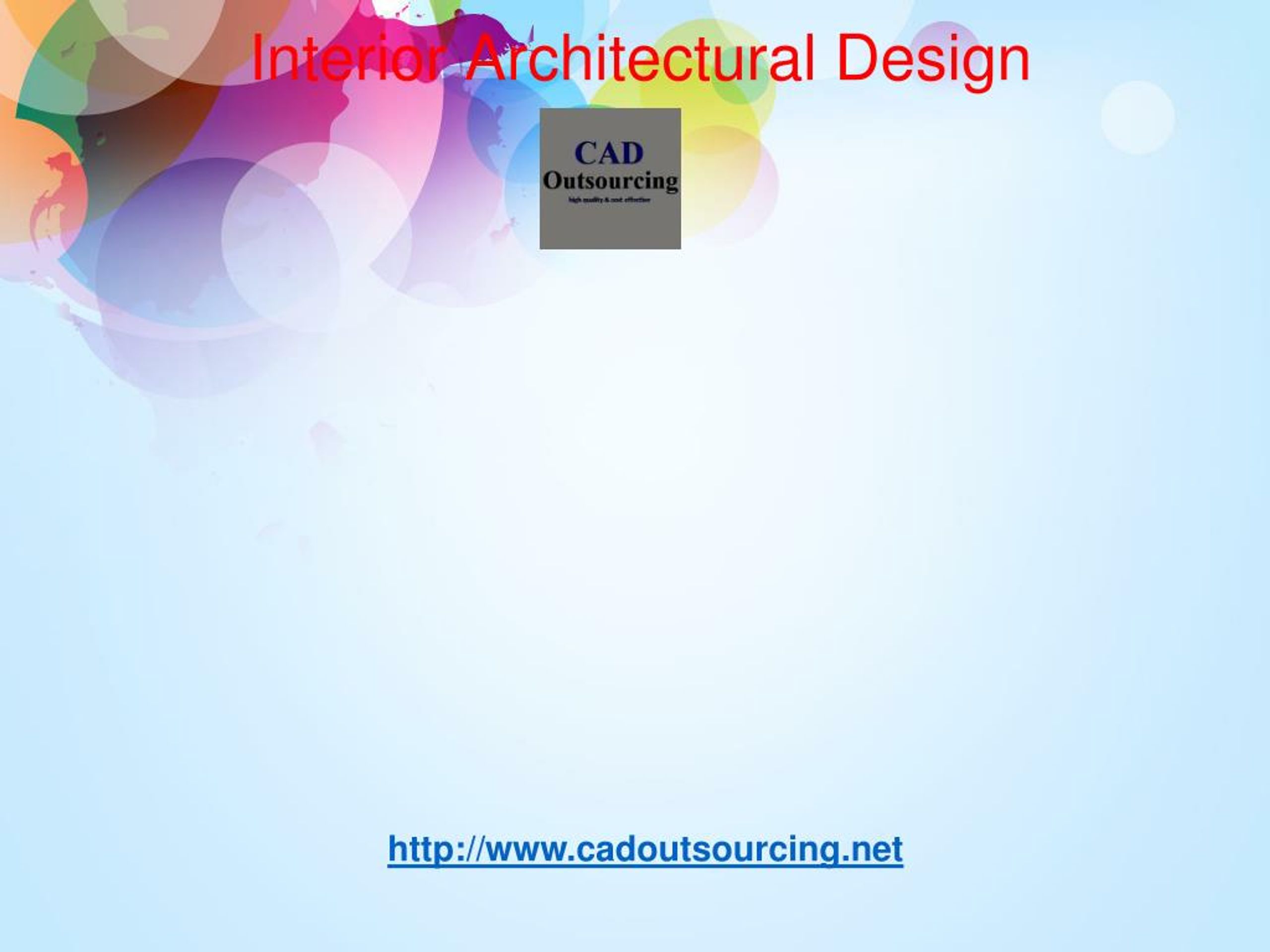 PPT Interior architectural designcad outsourcing PowerPoint