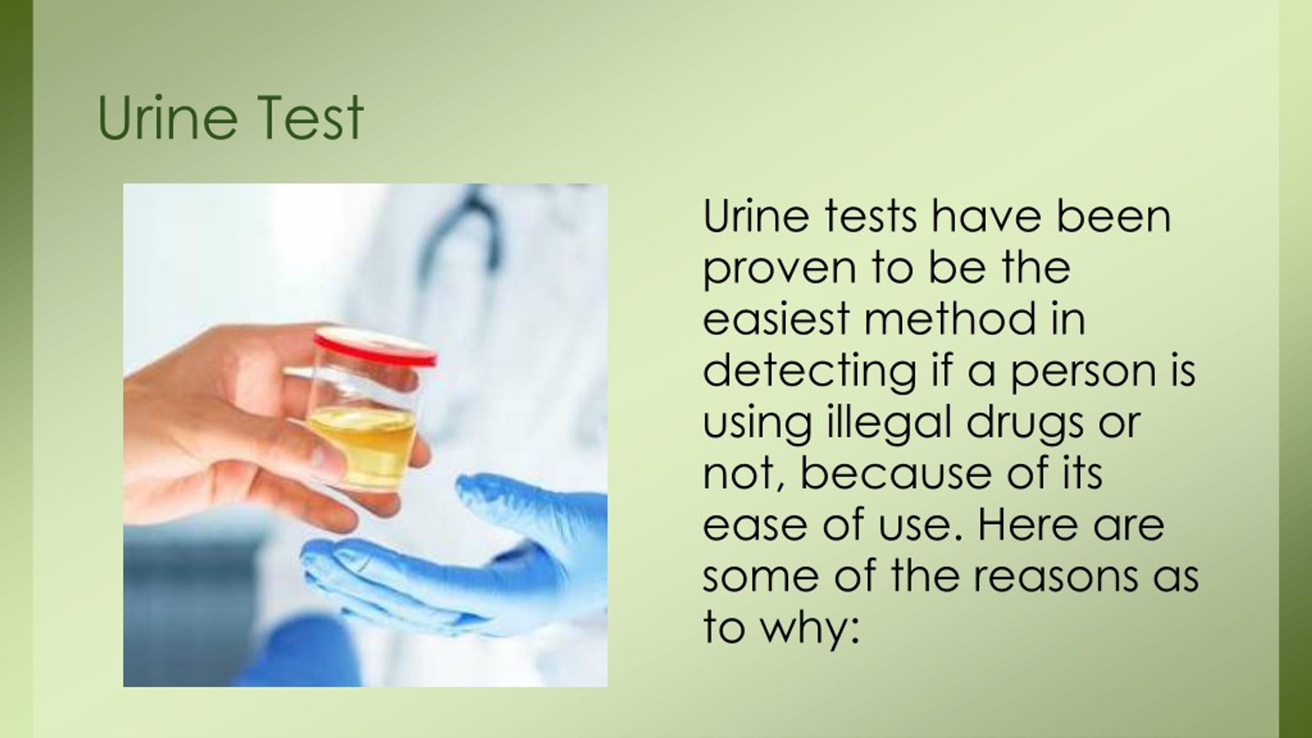 PPT Easily Detect Drugs with Urine Tests PowerPoint Presentation