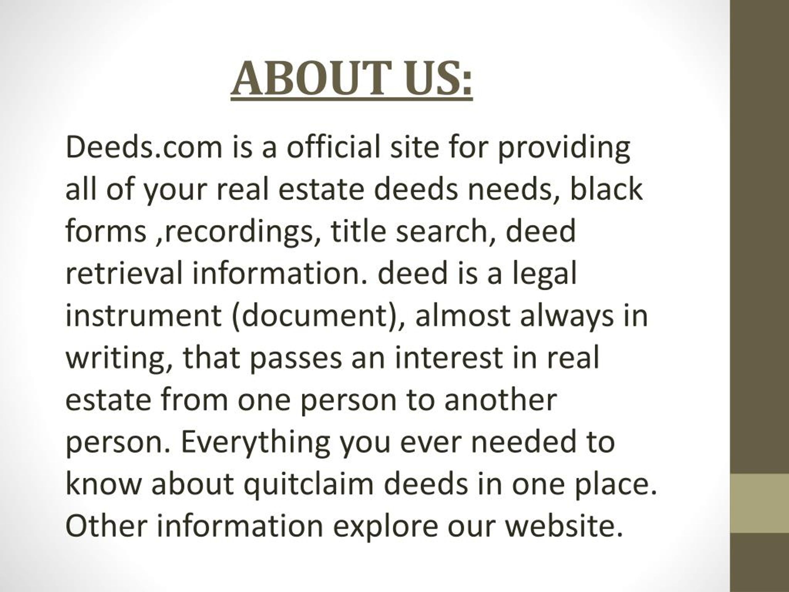 PPT Real Estate Title Search PowerPoint Presentation, free download