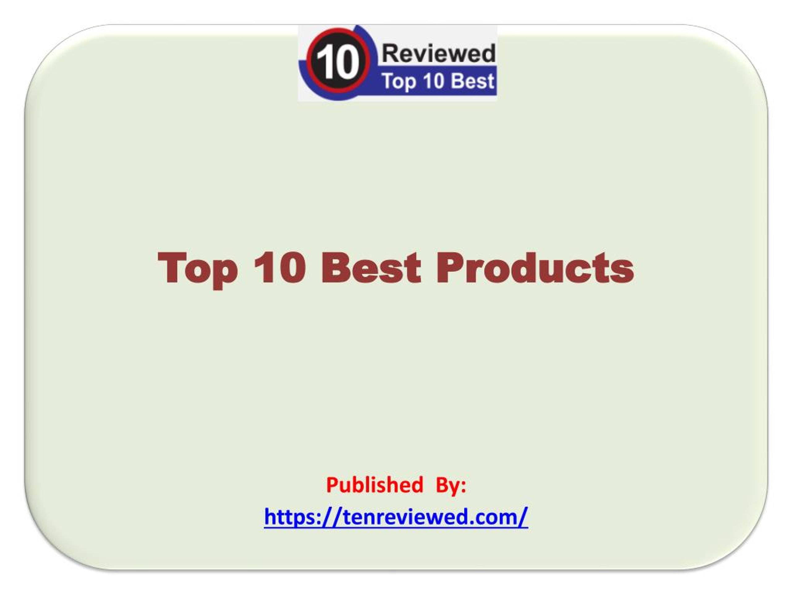 PPT Top 10 Best Products PowerPoint Presentation, free download ID