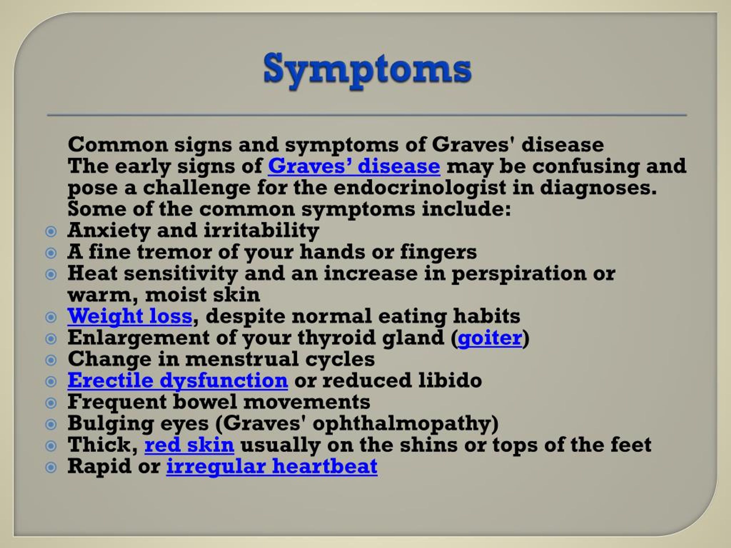 PPT Graves' disease Primary cause of hyperthyroidism PowerPoint