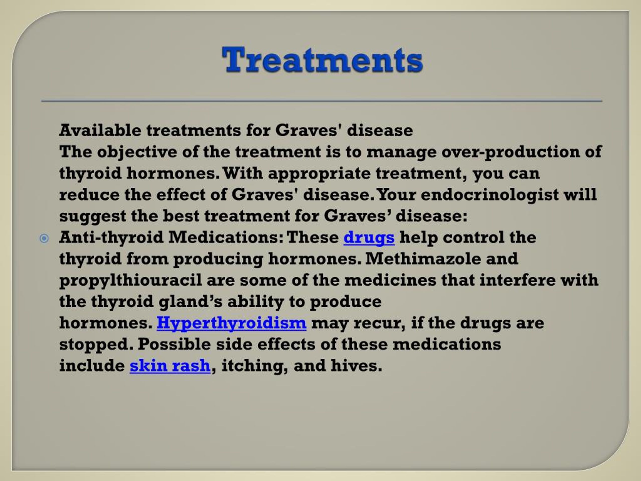 PPT Graves' disease Primary cause of hyperthyroidism PowerPoint