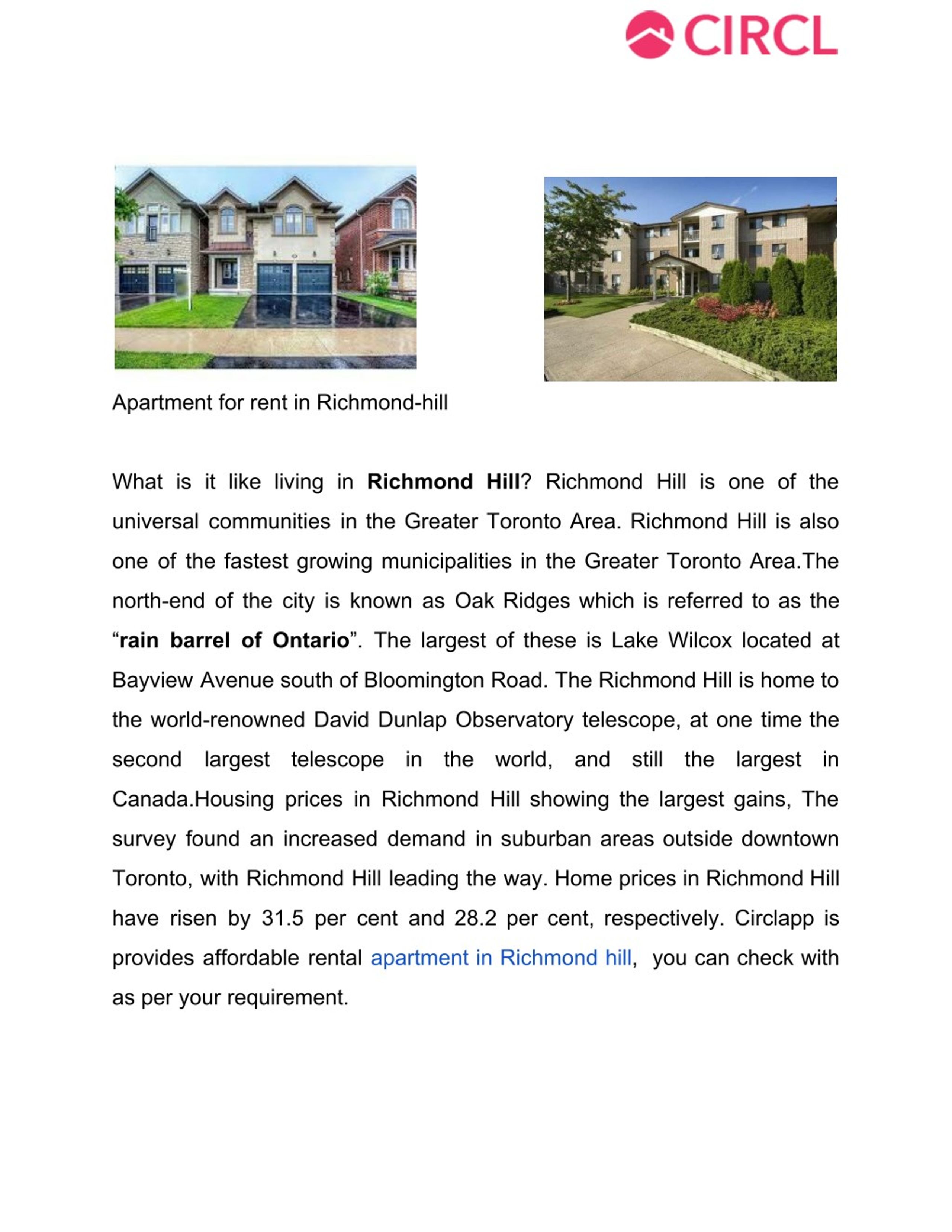 PPT Apartment for rent in richmond hill alliston PowerPoint