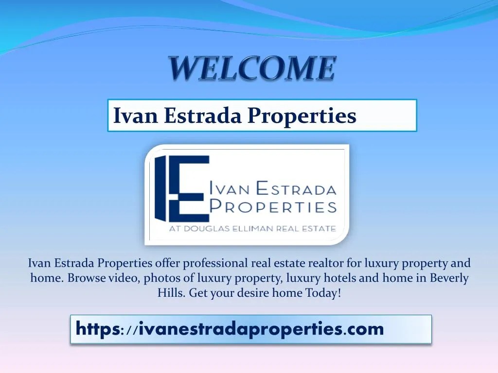 PPT Luxury Real Estate Hollywood CA PowerPoint Presentation, free