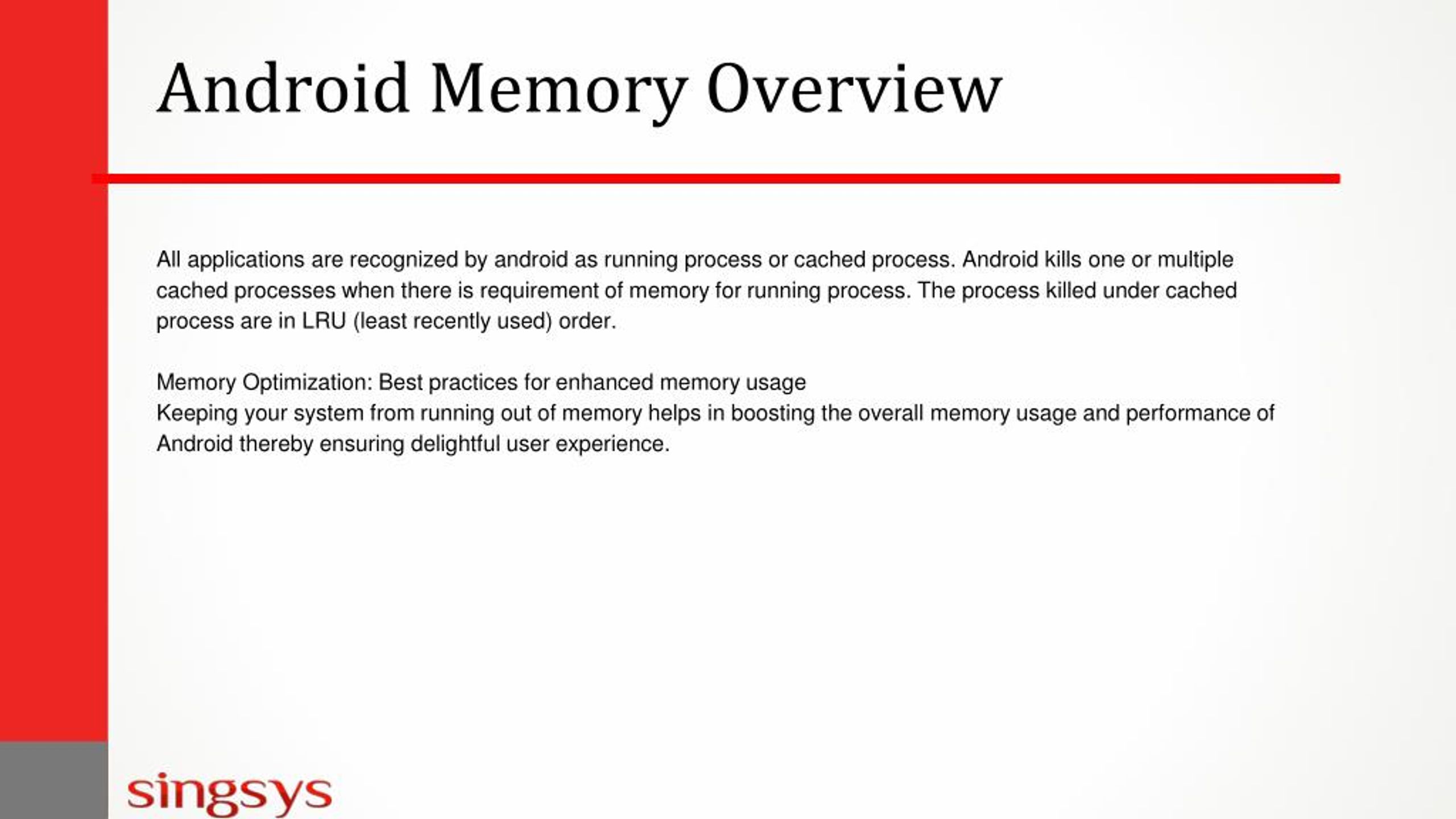PPT Android Memory management techniques Best Practice PowerPoint