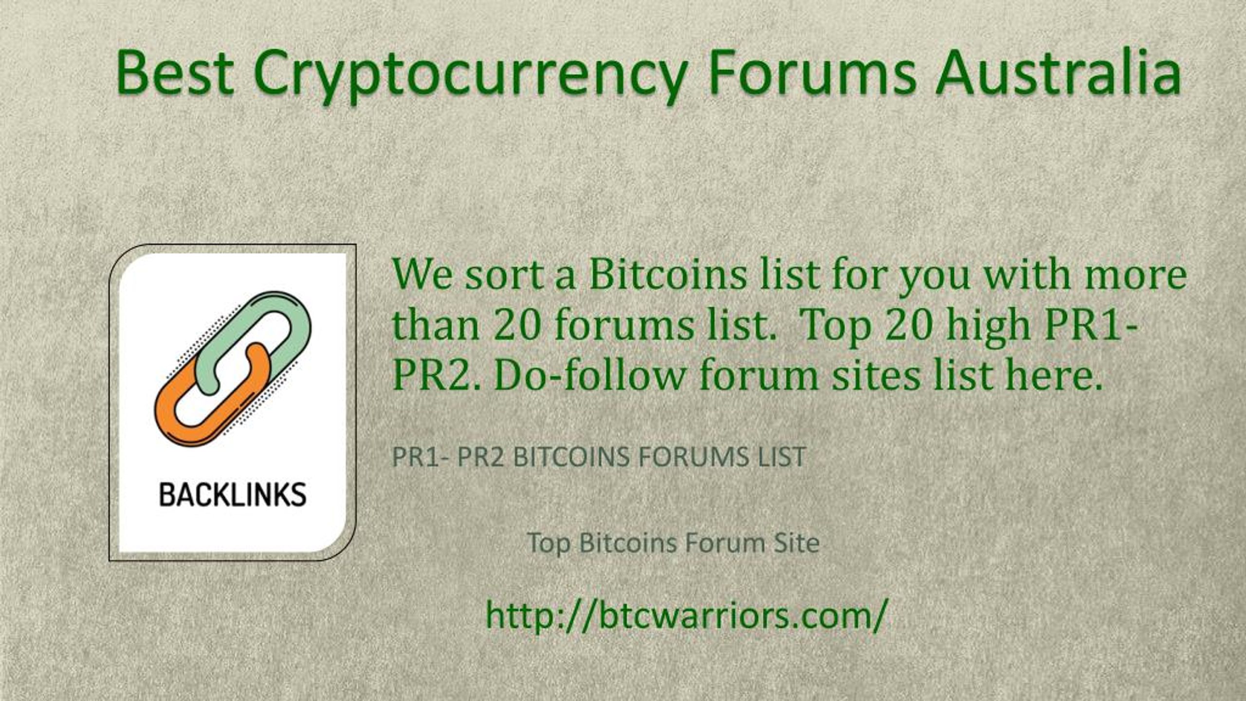 PPT Best Cryptocurrency Forums Australia PowerPoint Presentation