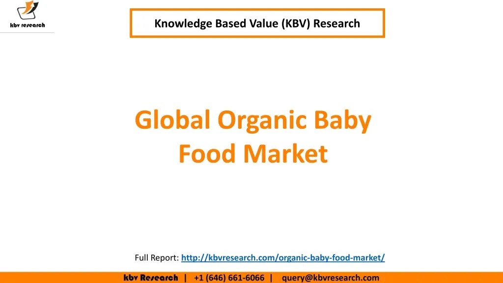 PPT Global Organic Baby Food Market Size PowerPoint Presentation