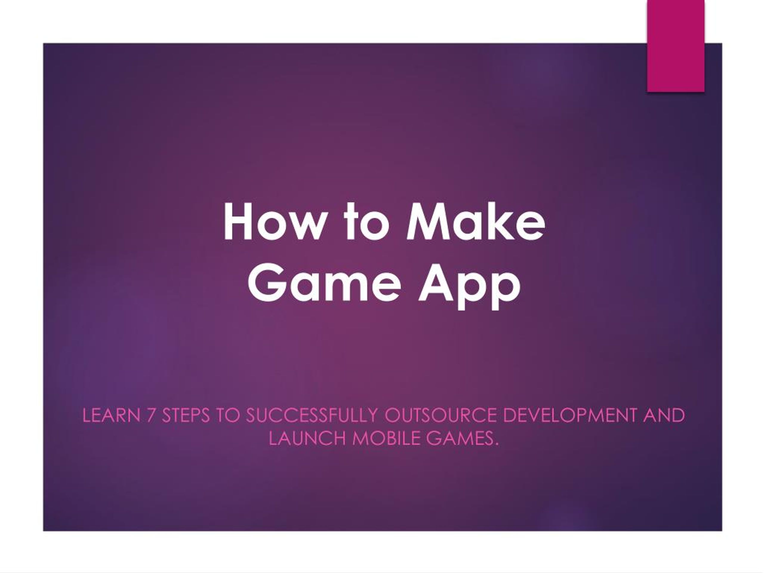 PPT How to Make Game App PowerPoint Presentation, free download ID7716333