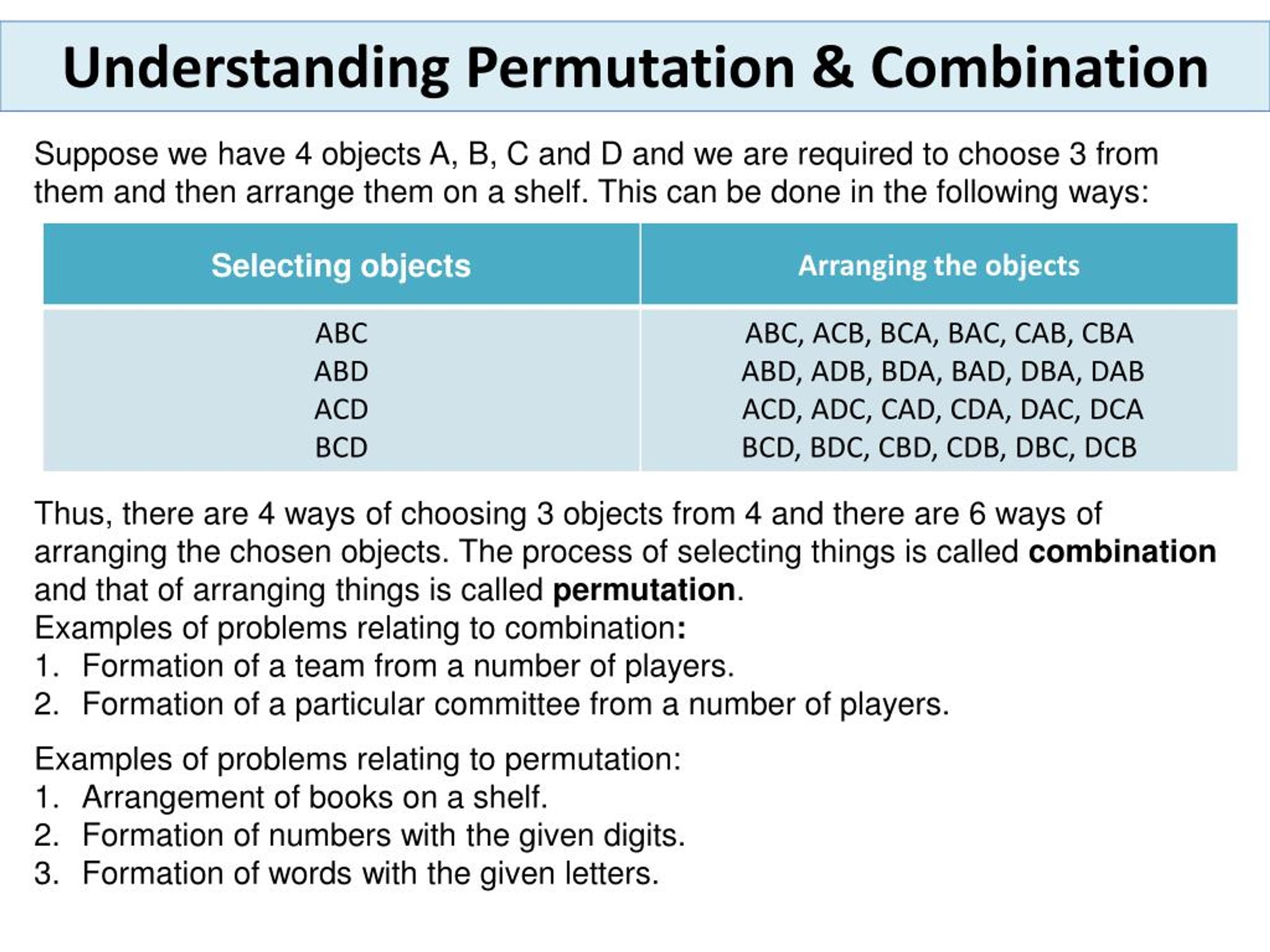 PPT Tips on cracking Aptitude Questions on Permutations PowerPoint