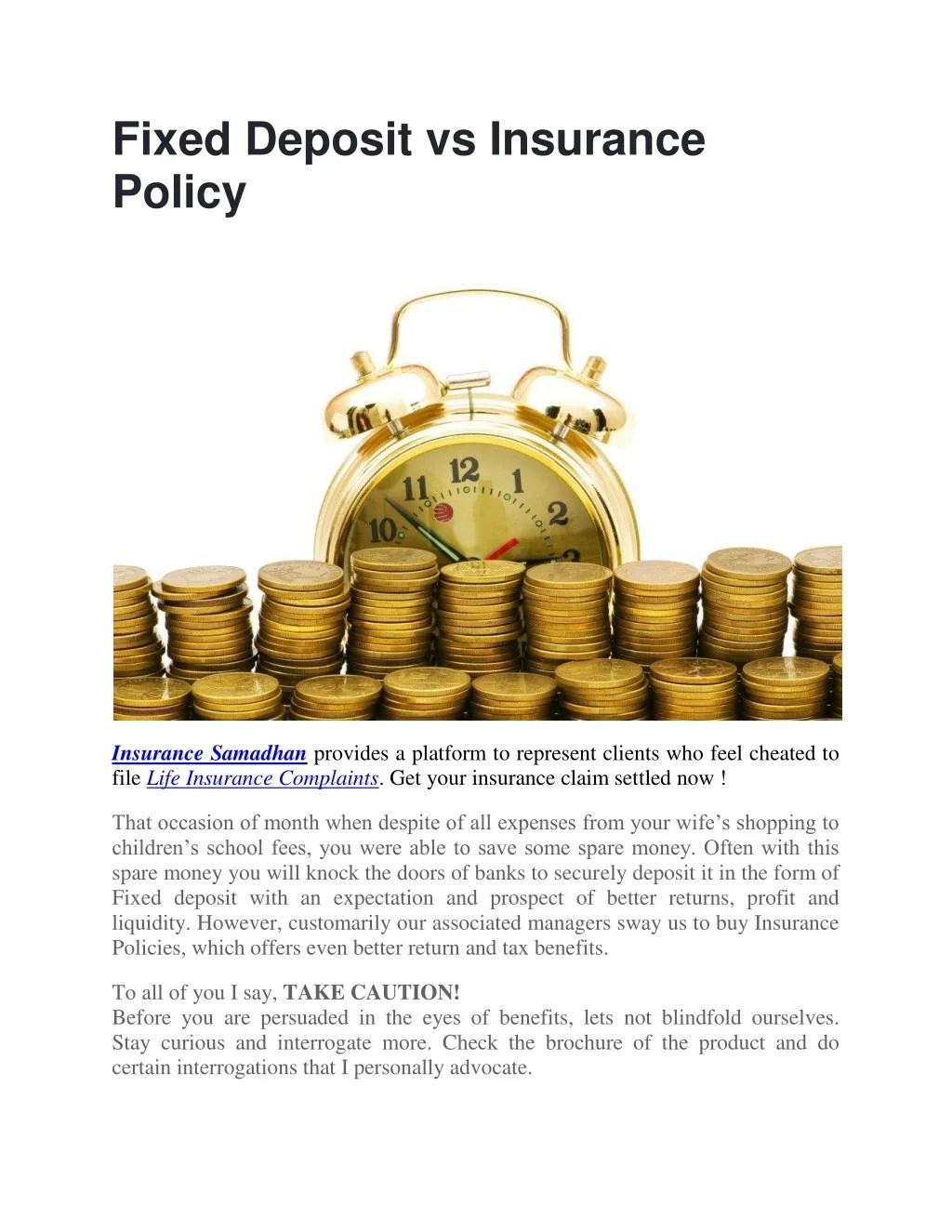 PPT General Insurance Complaints Insurance Claims Insurance