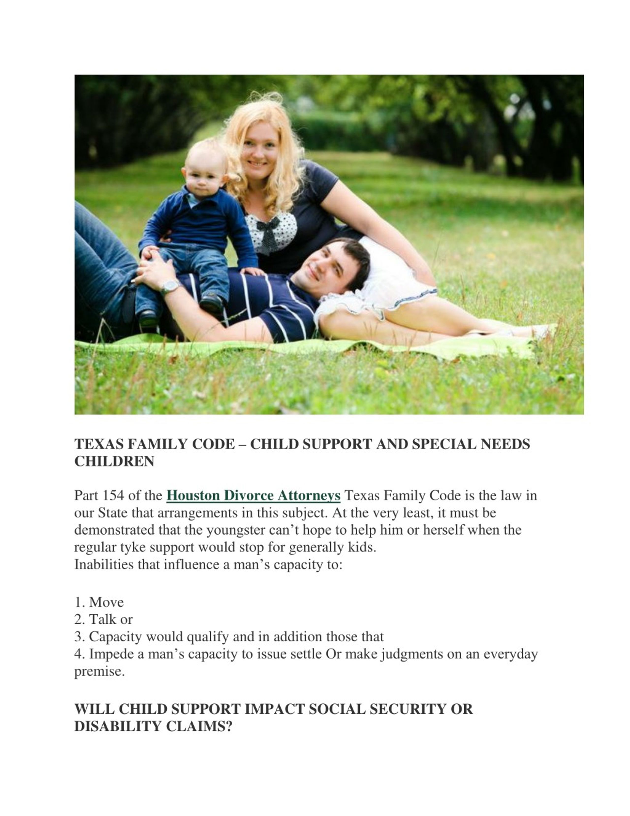 PPT Divorce and Special Needs Children in Texas Revisited PowerPoint