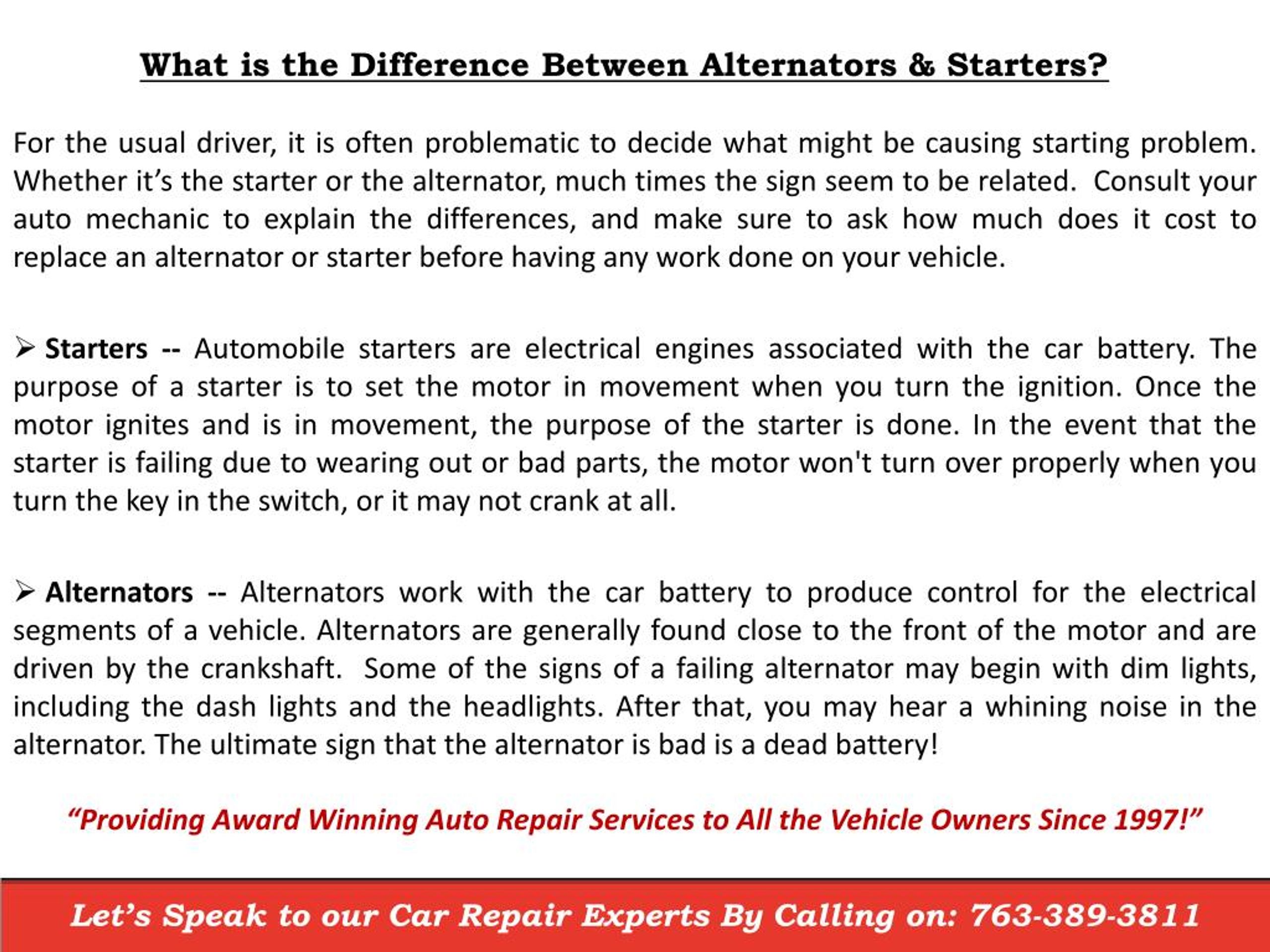 Cost To Replace Alternator Car Streak
