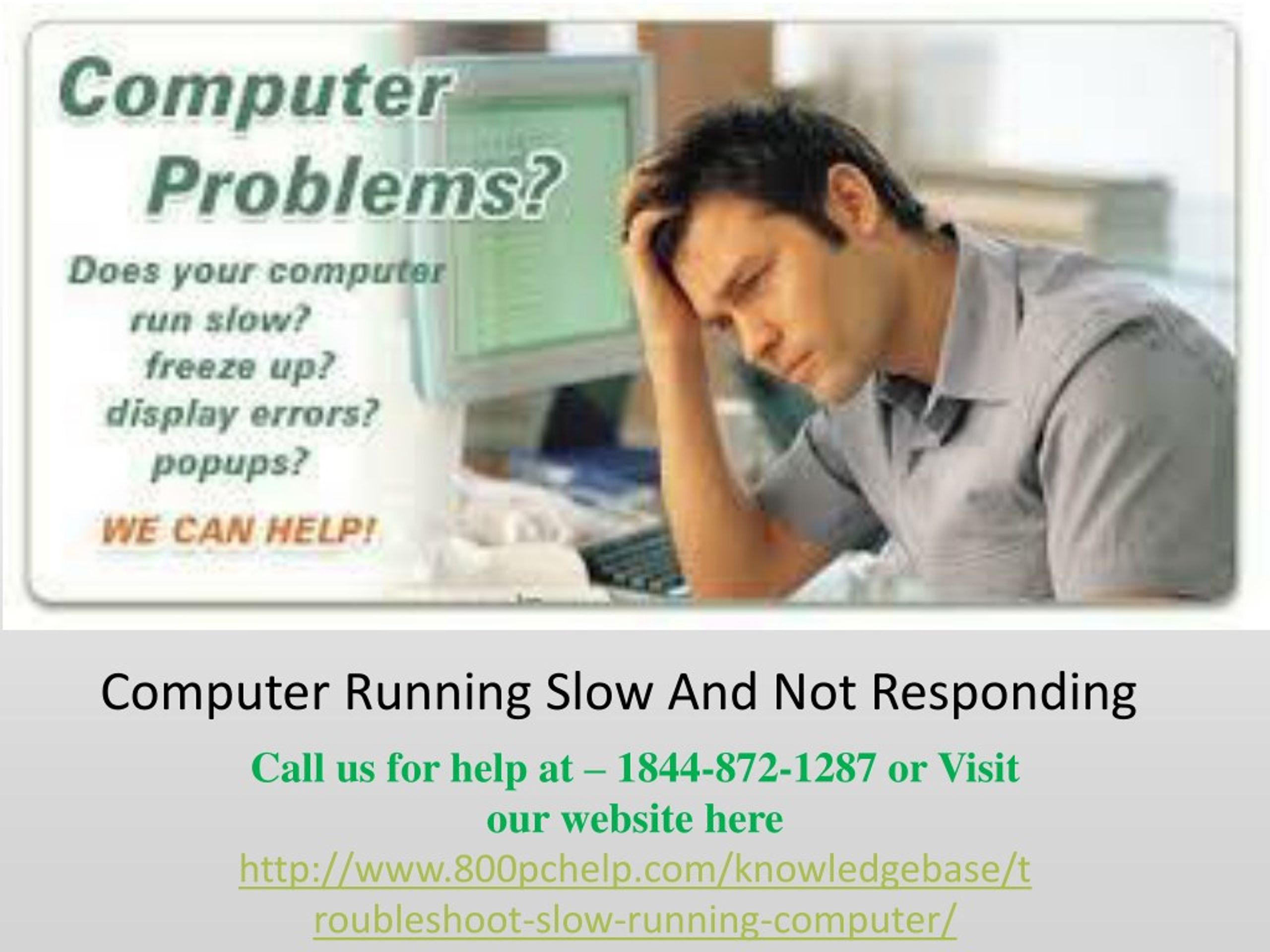 PPT How to Troubleshoot a Slow Running Computer PowerPoint