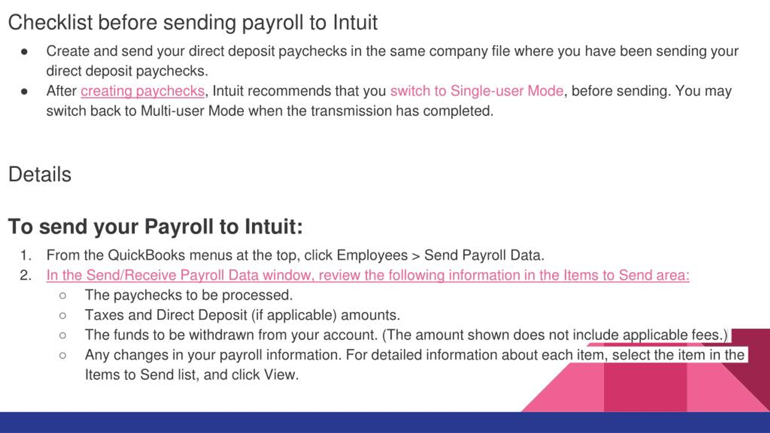PPT How to Send payroll and Direct Deposit paychecks in Quickbook