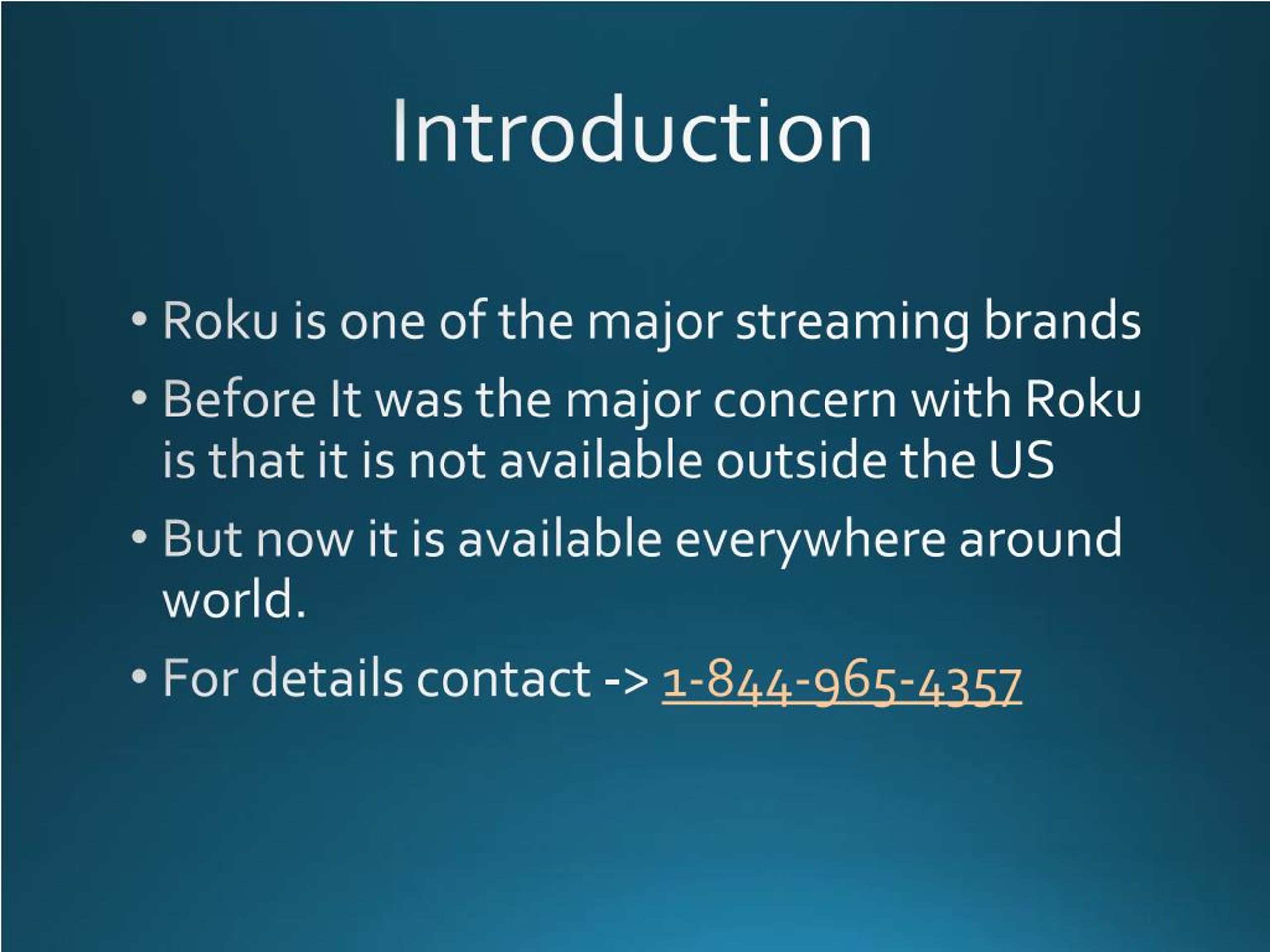 PPT Use Roku In Europe PowerPoint Presentation, free download ID
