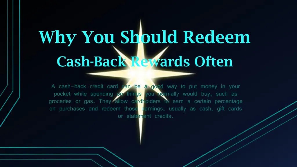 PPT Why You Should Redeem CashBack Rewards Often PowerPoint