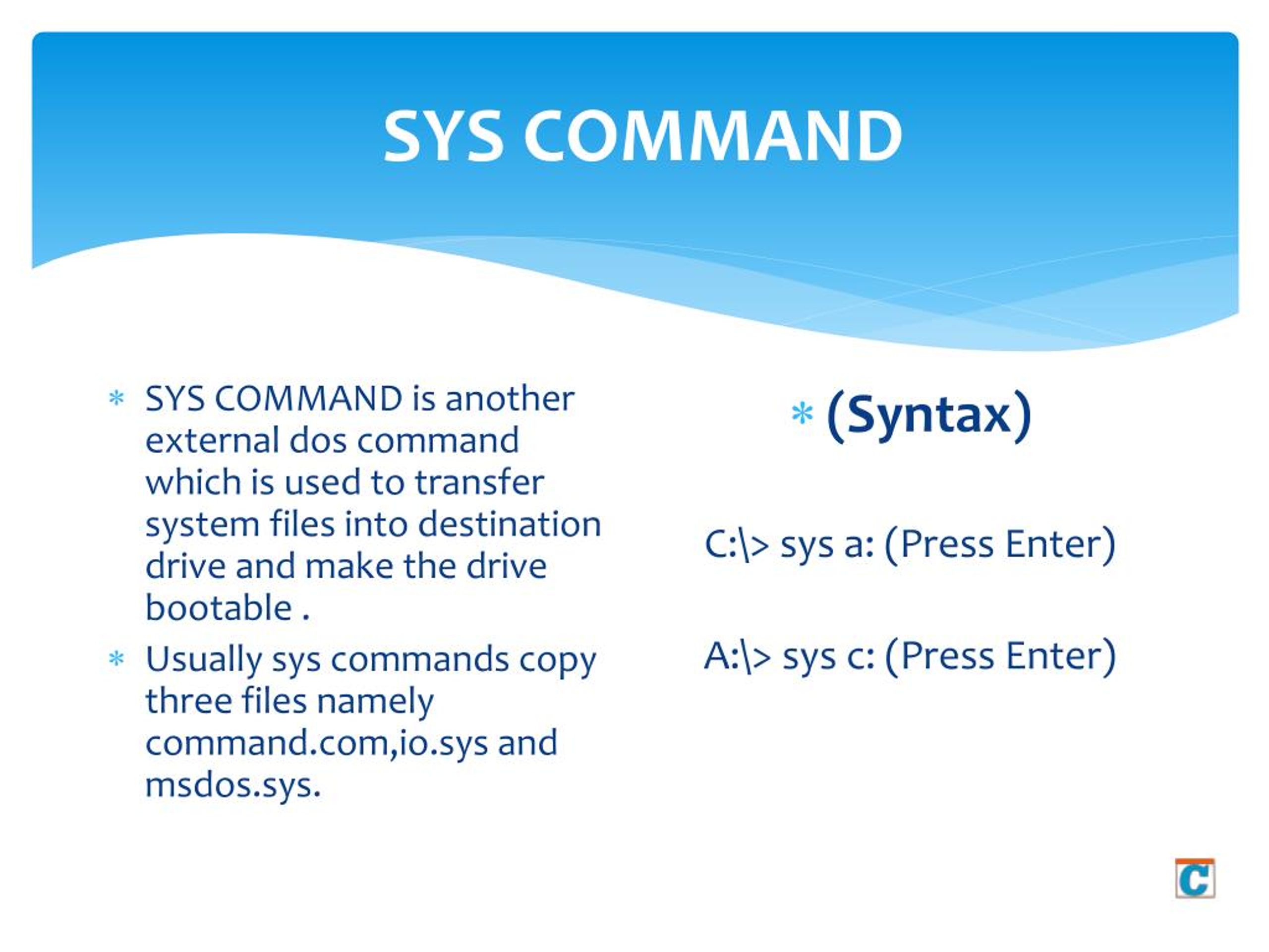 PPT Basic Dos commands definition functions and uses PowerPoint