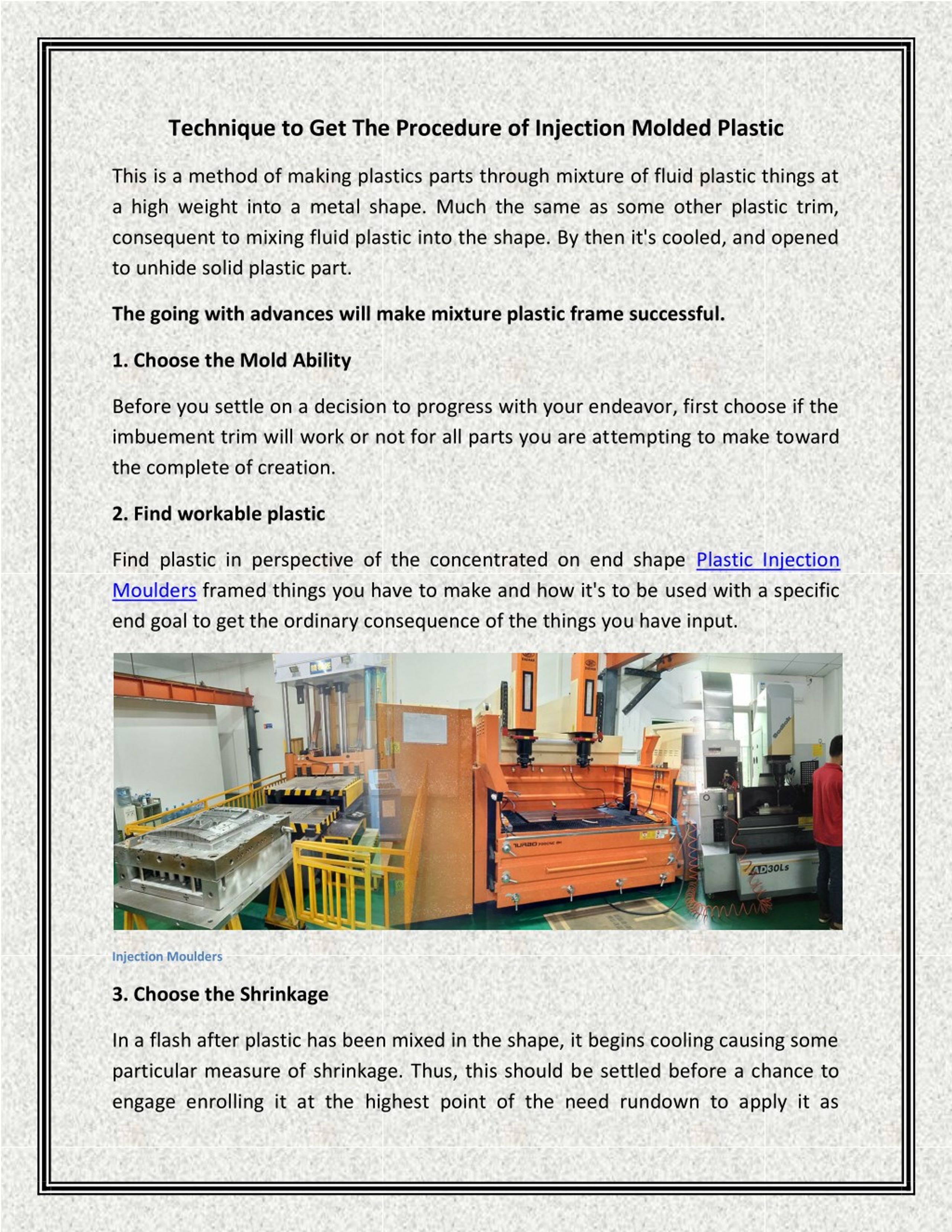 Ppt Injection Molding Tool Powerpoint Presentation Free Download Id 7790407