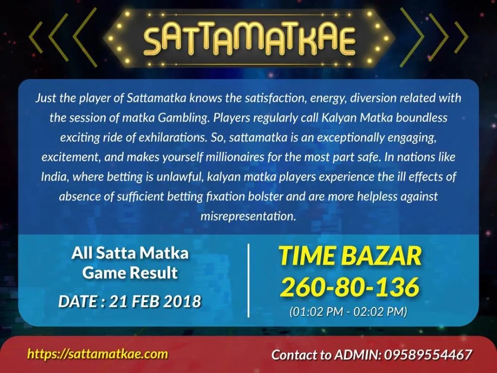 PPT satta matka khabar, matka khabar, kalyan khabar, kalyan result