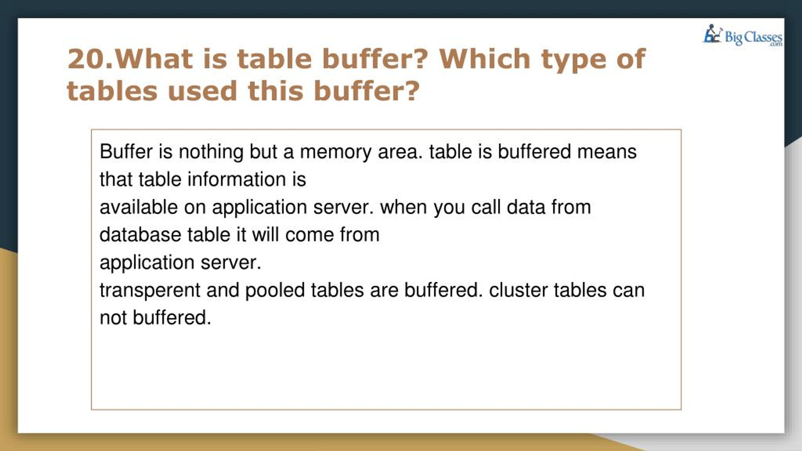 PPT Top 10 sap abap interview questions