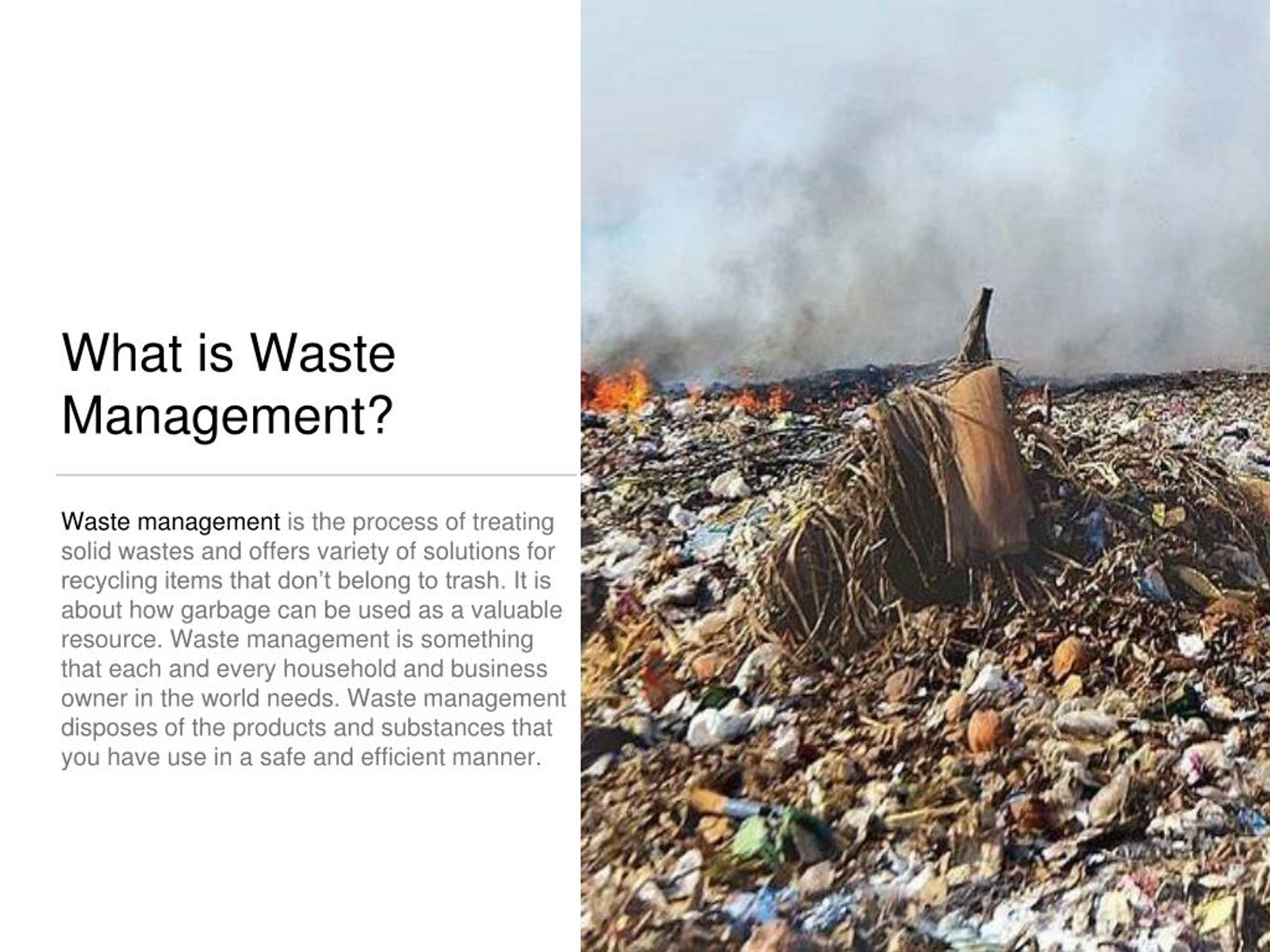 PPT Waste Management Types & Effects PowerPoint Presentation, free