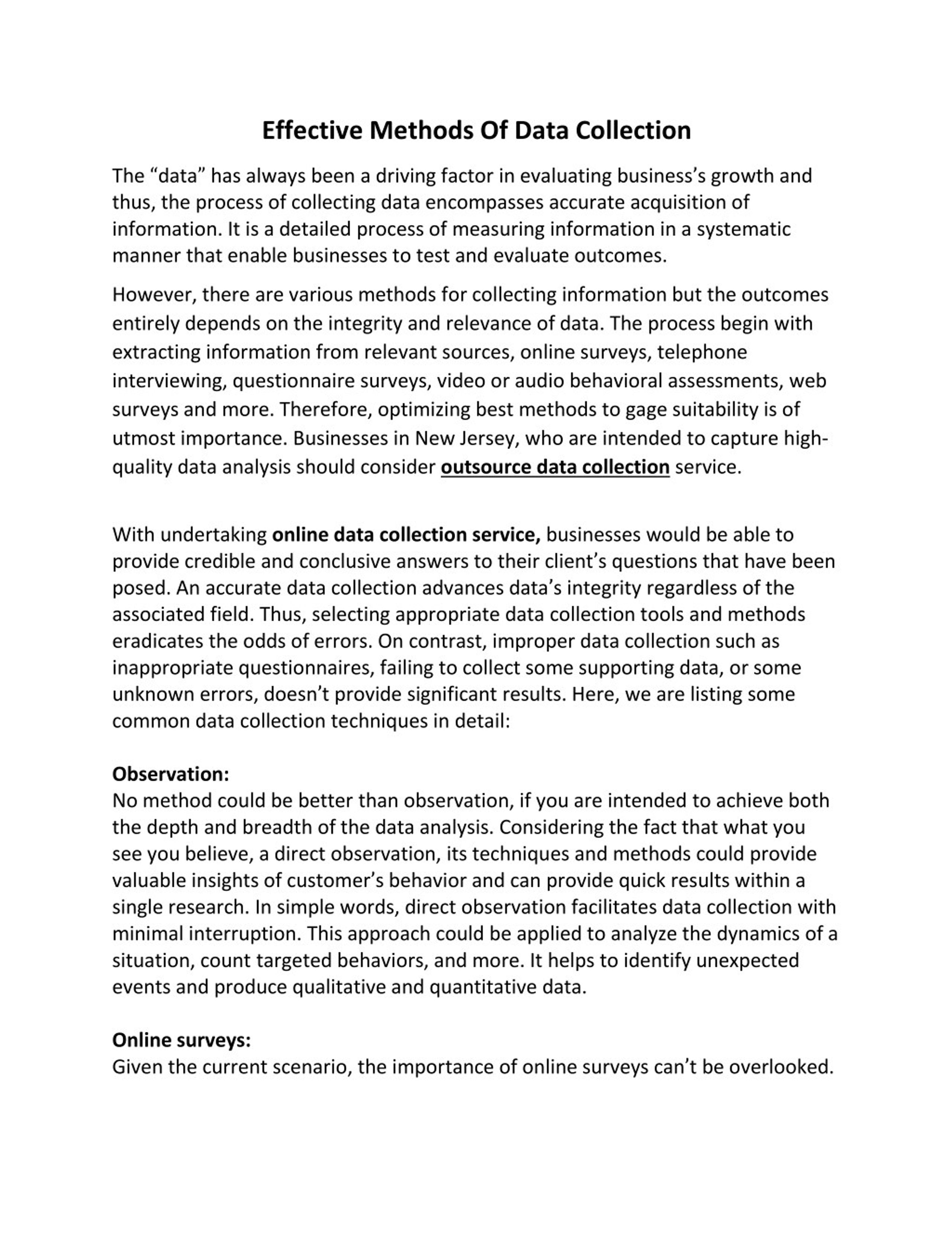 PPT Effective Methods of Data Collection Damco Solutions PowerPoint